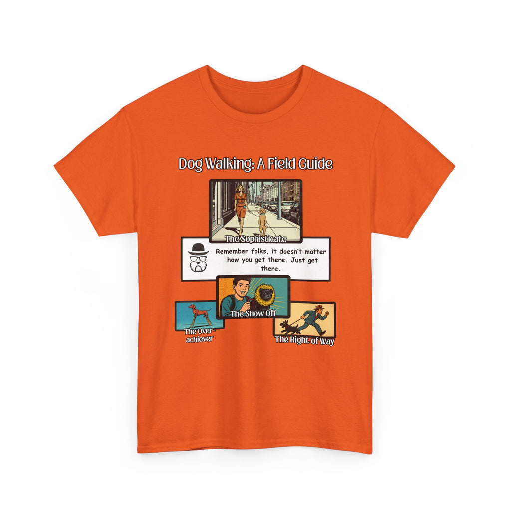 Dog Walking Guide — "Dog Walking: A Field Guide" Illustrated Graphic Tee