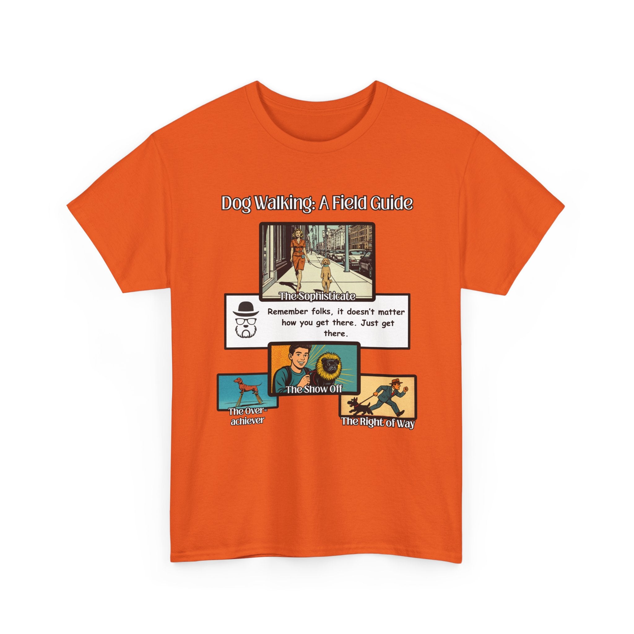 Dog Walking Guide — "Dog Walking: A Field Guide" Illustrated Graphic Tee
