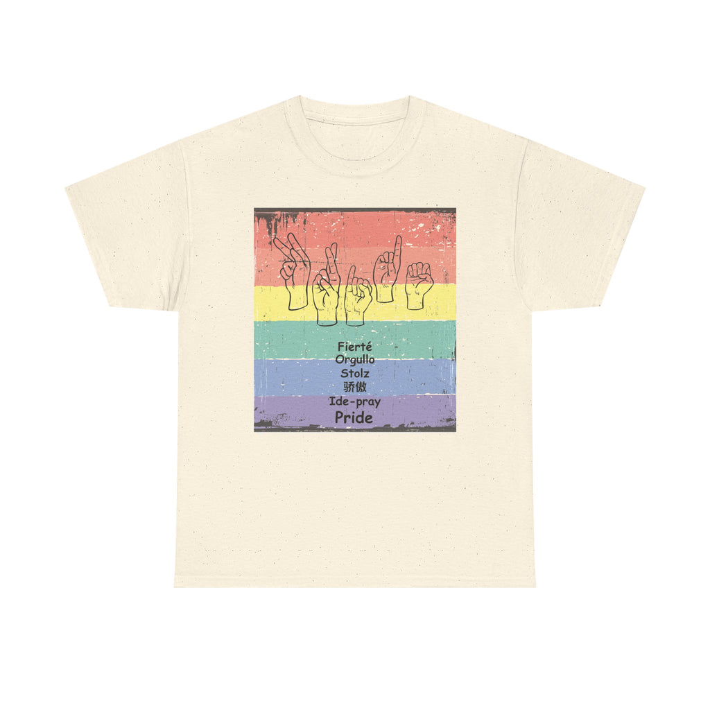 Pride Language - Rainbow Graphic Tee