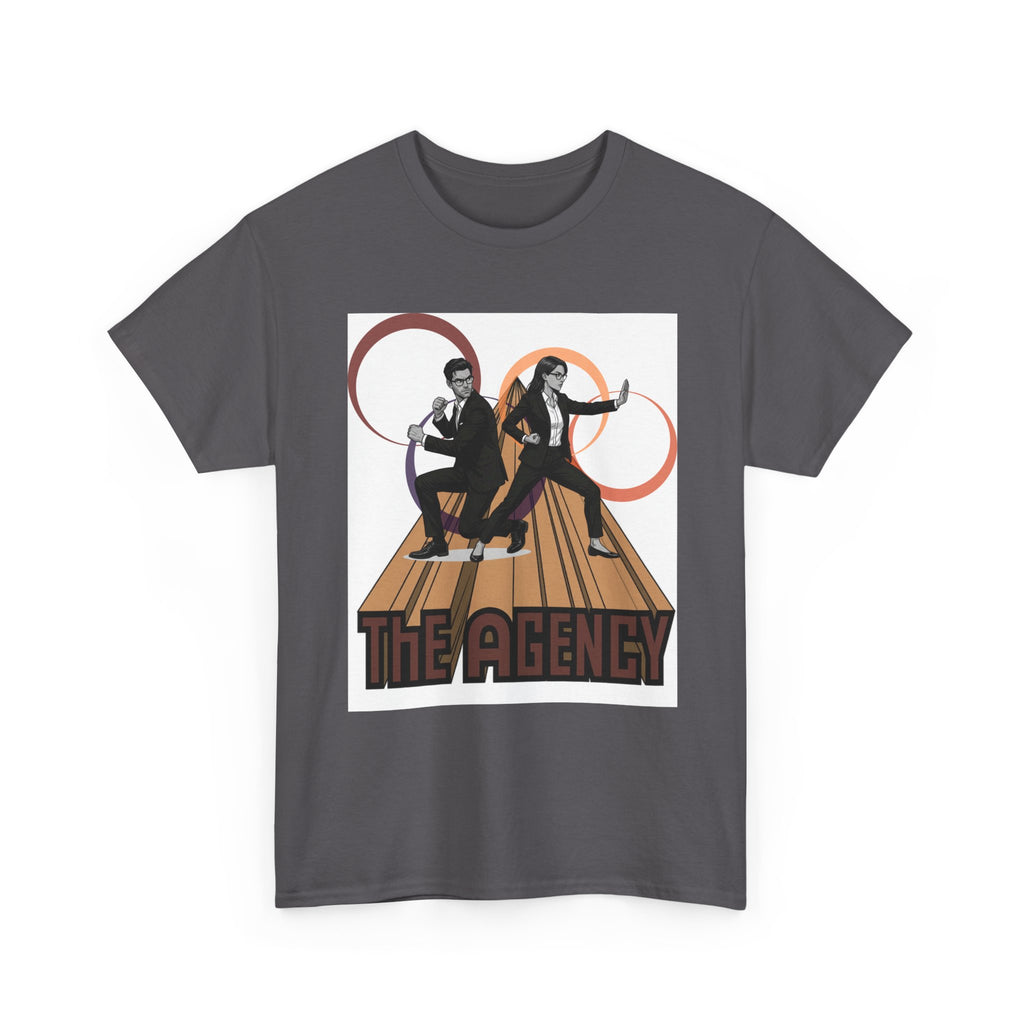The Agency Graphic Tee — Retro Duo Vintage Poster Design