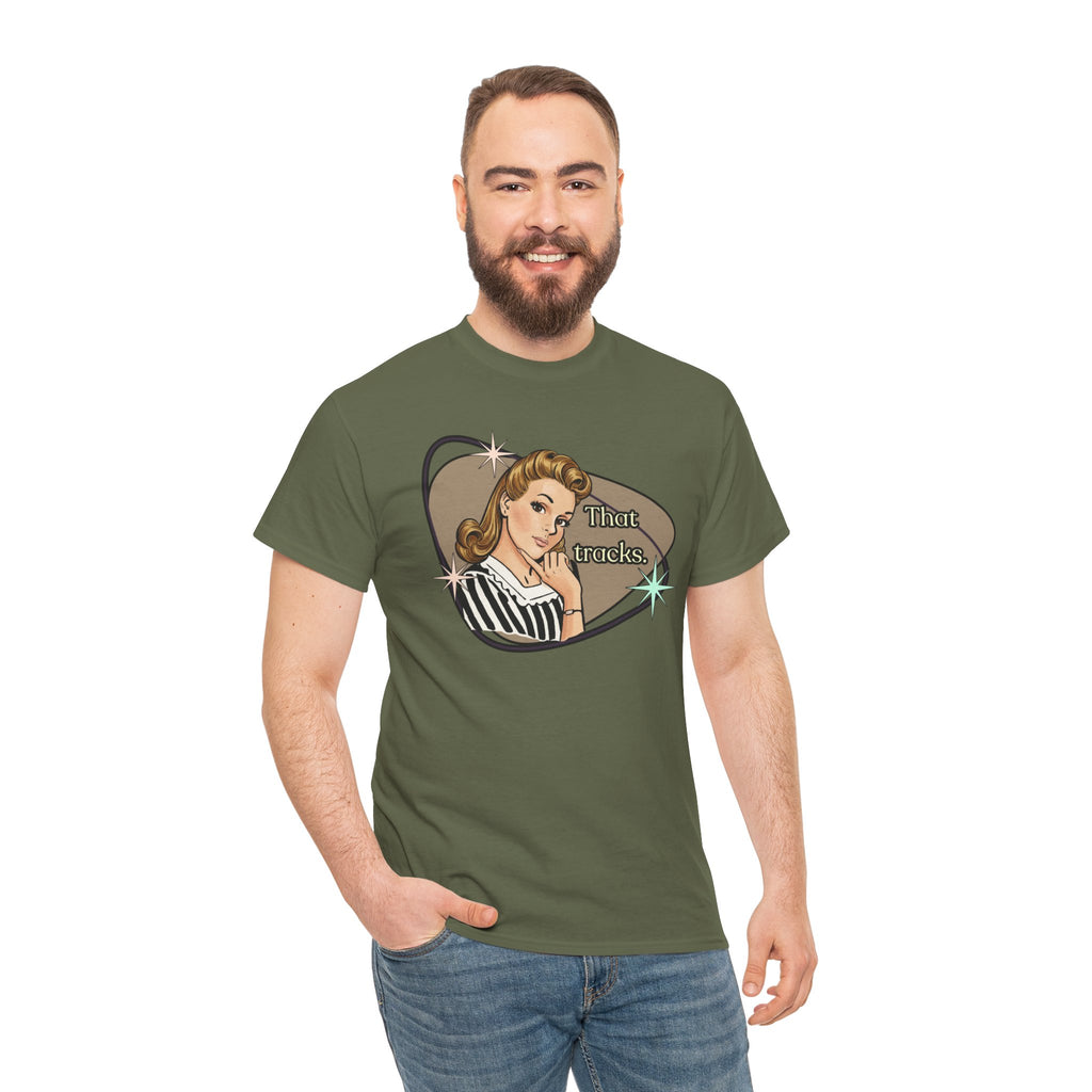 That Tracks Retro T-Shirt  —  Vintage Style Graphic Tee