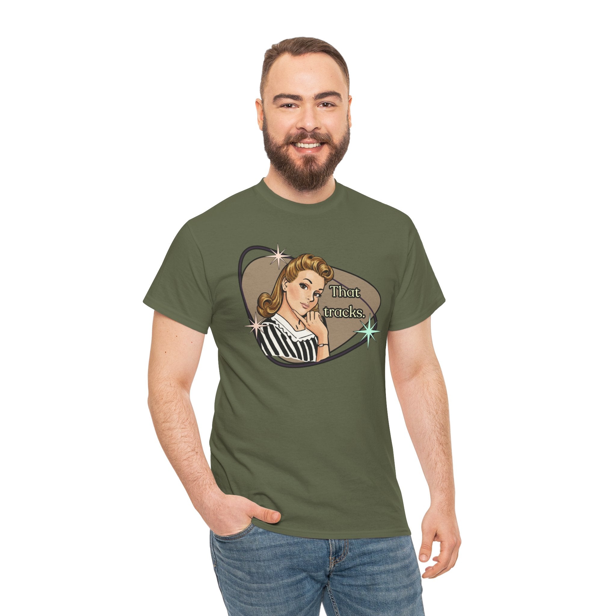 That Tracks Retro T-Shirt  —  Vintage Style Graphic Tee