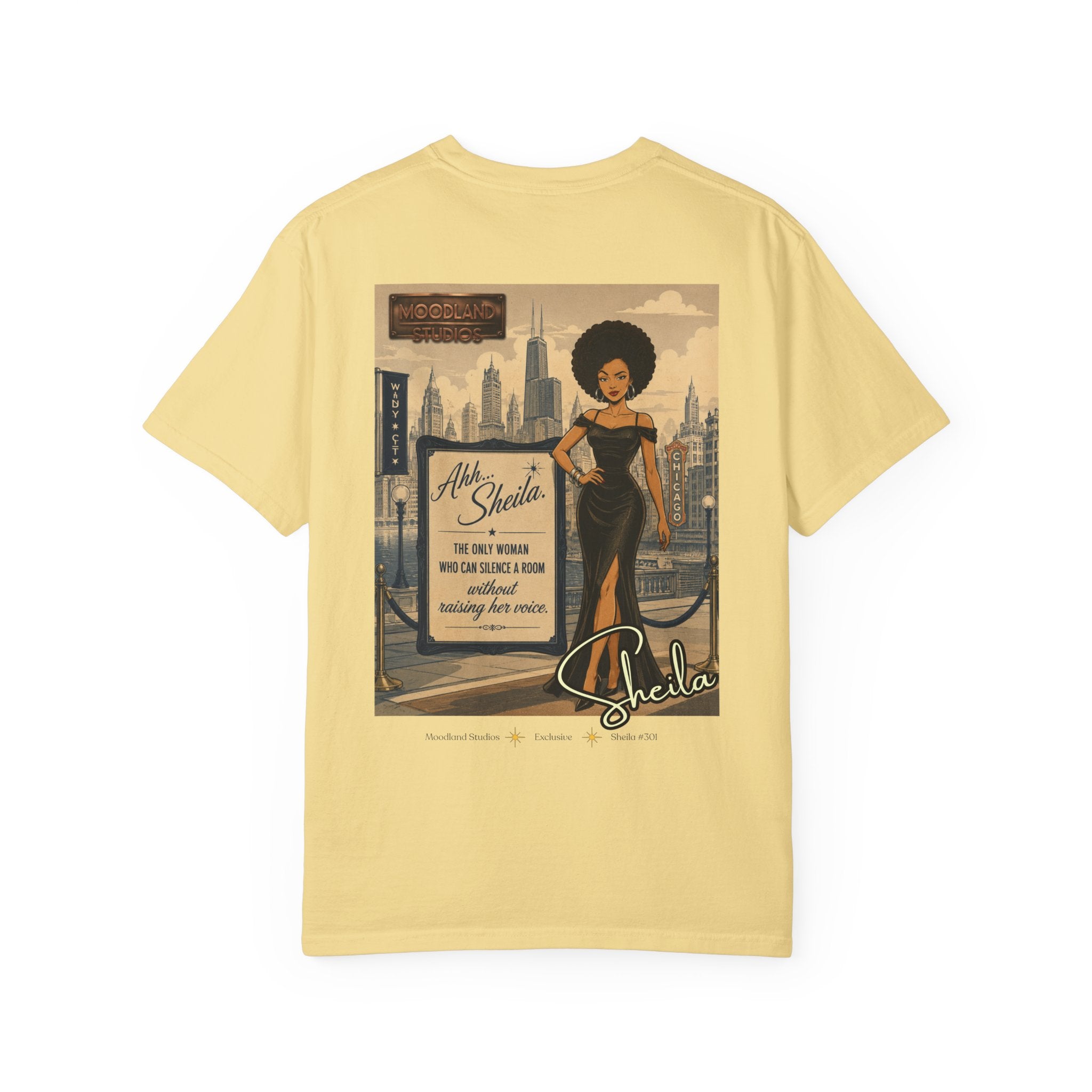 Moodland Studios Sheila Retro T-Shirt — Vintage Studio Poster Tee