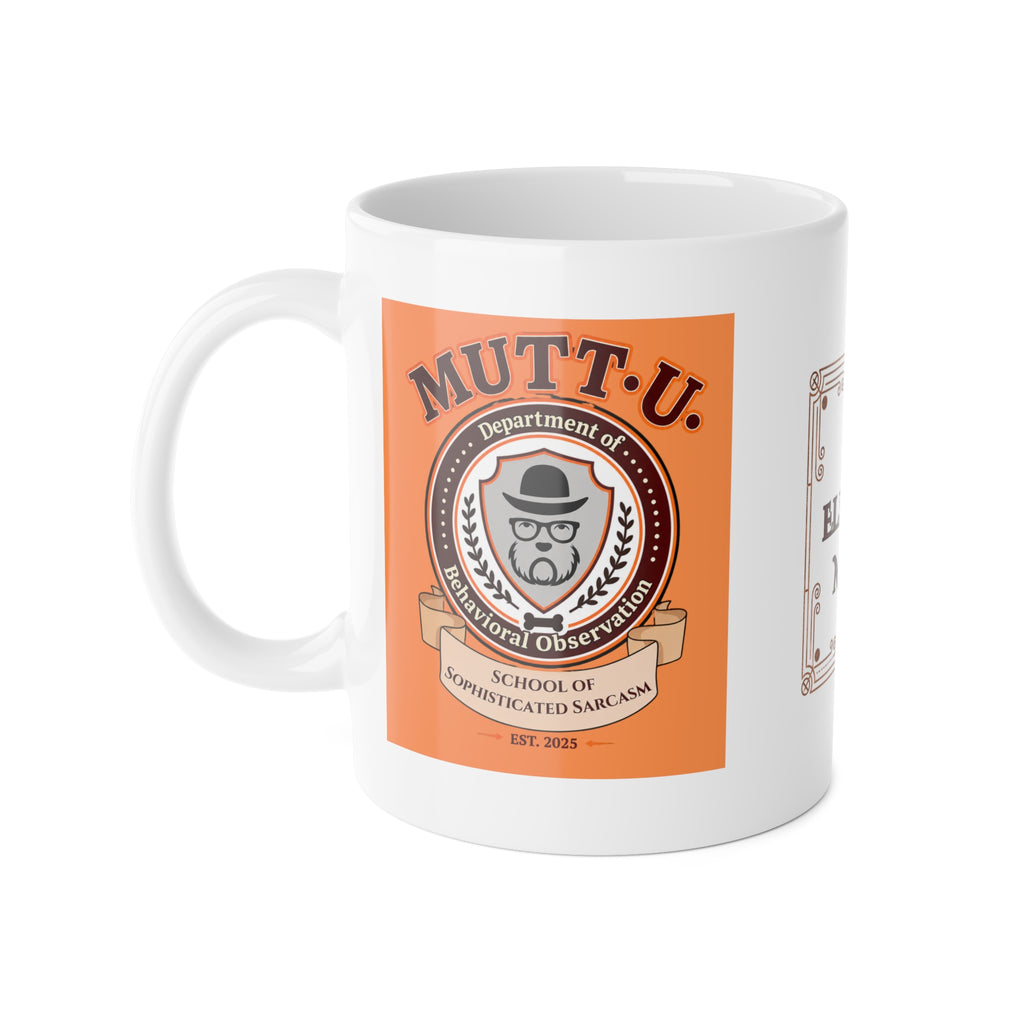 Mutt U Behavioral Observation Ceramic Mug — Campus Coffee Cup (11oz)
