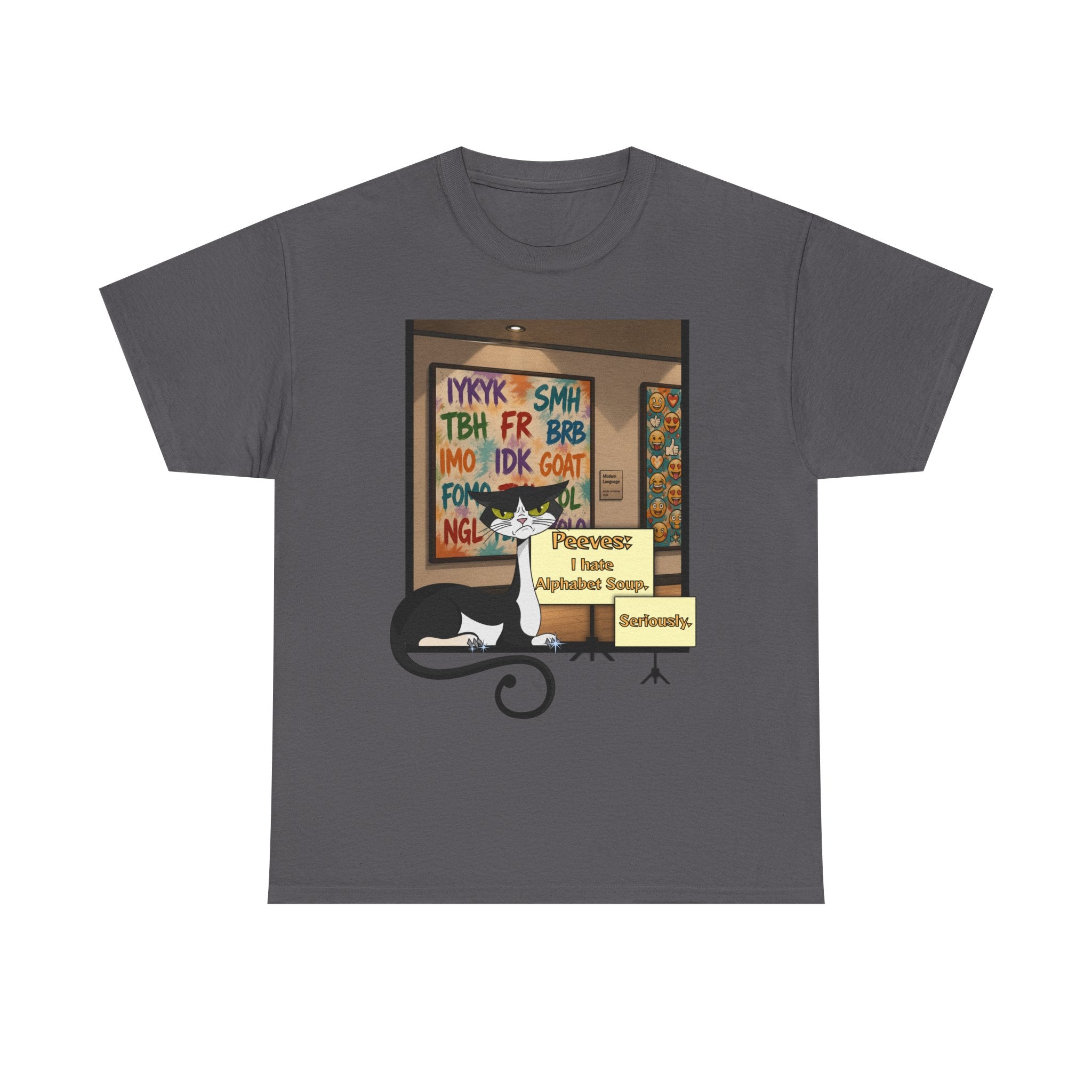 Peeves: Alphabet Soup T-Shirt — Museum Curator Graphic Tee