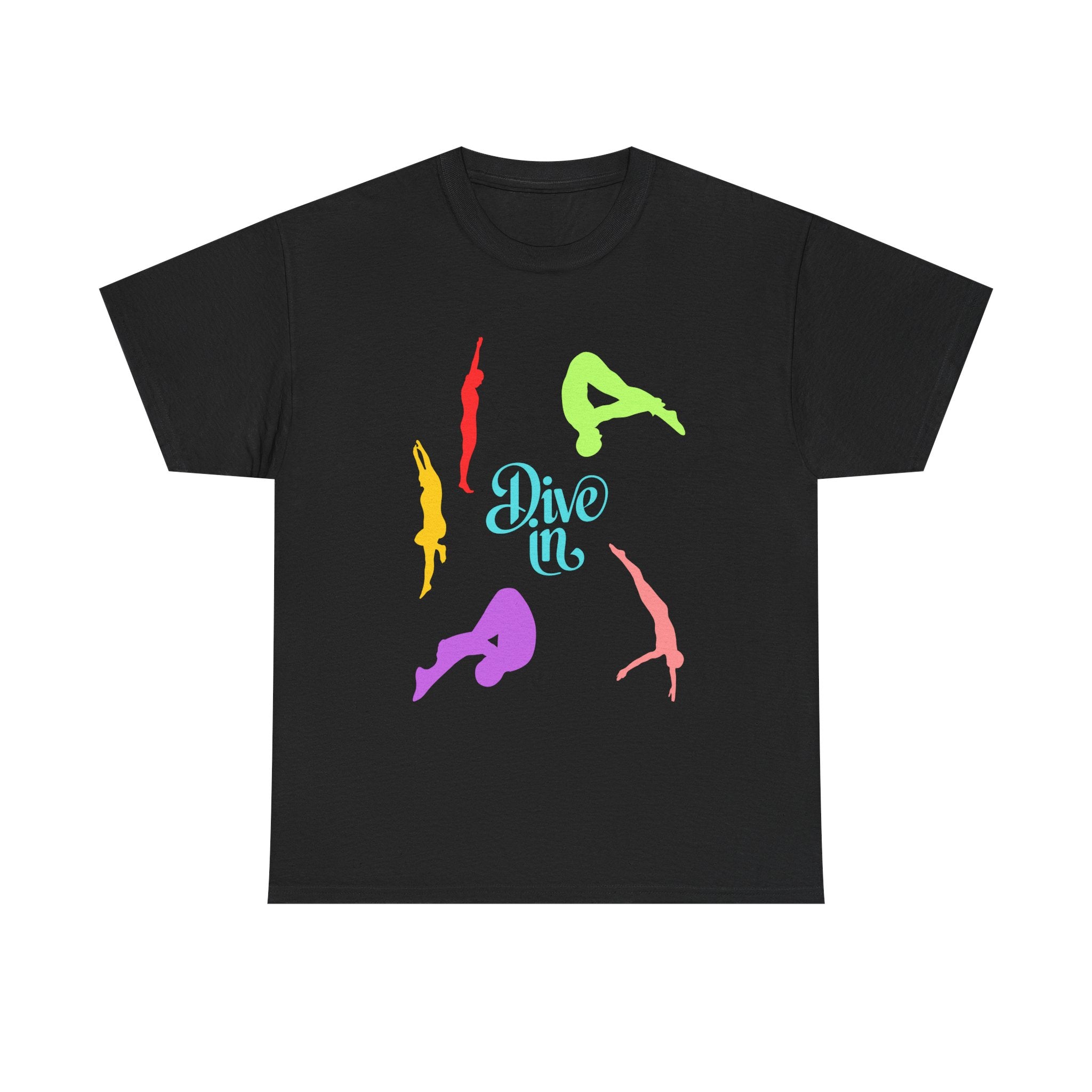 Colorful Dive In Unisex Heavy Cotton Tee