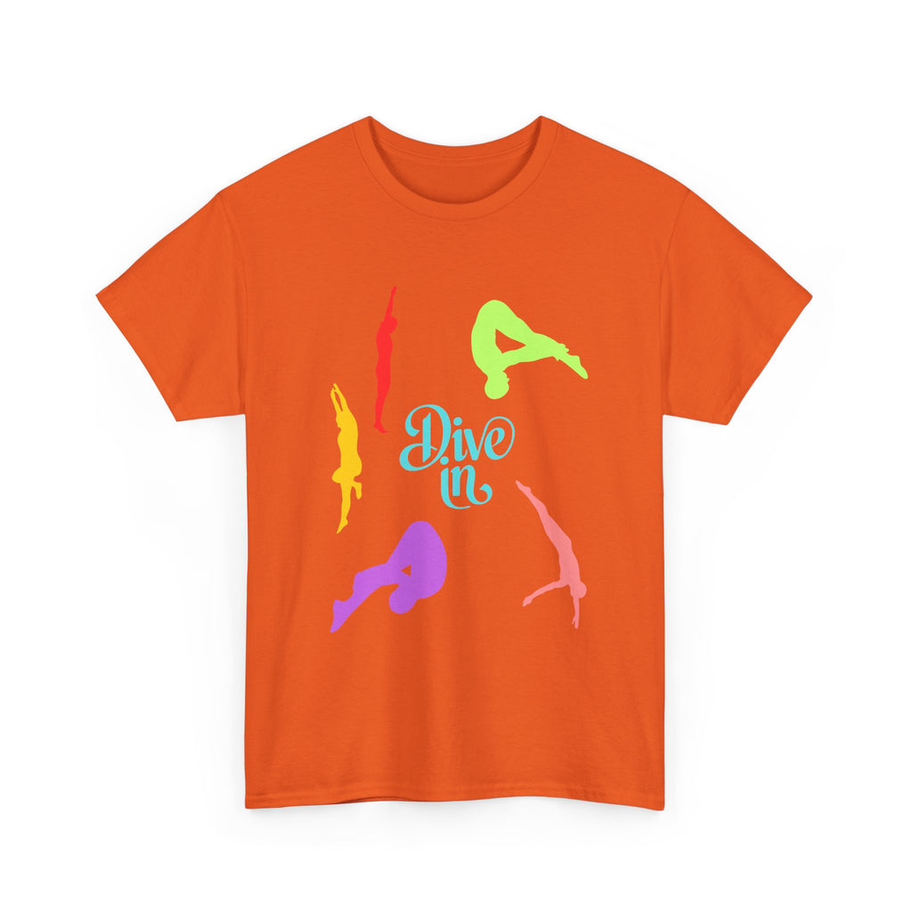 Colorful Dive In Unisex Heavy Cotton Tee
