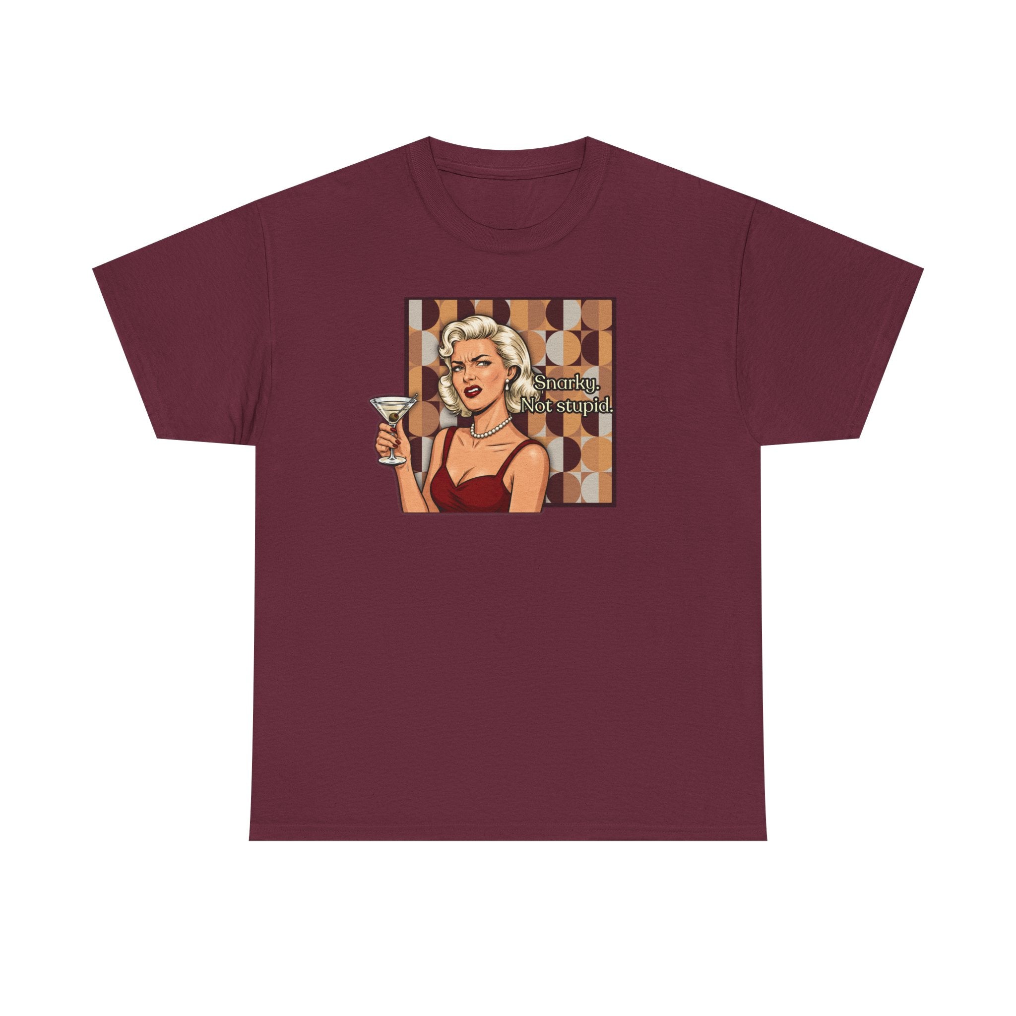 Snarky. Not Stupid. Retro T-Shirt — Vintage Style Mood Swings Graphic Tee