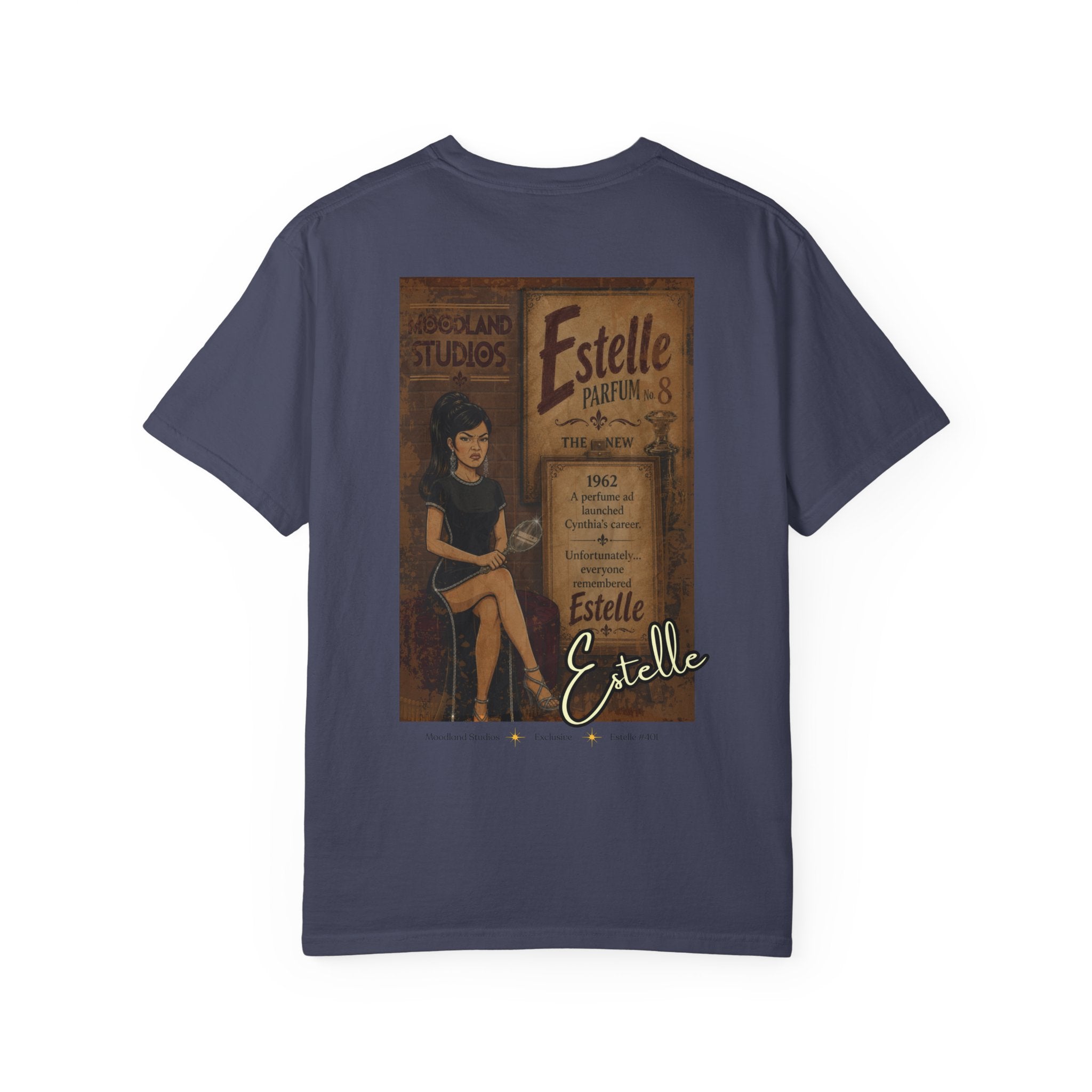 Moodland Studios Estelle Retro T-Shirt - Vintage Studio Poster Graphic Tee