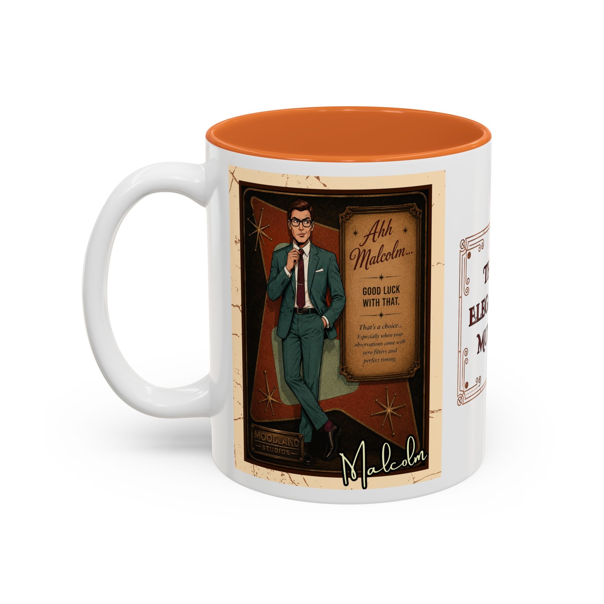 Malcolm Accent Mug — Two Tone Coffee Cup (11oz)