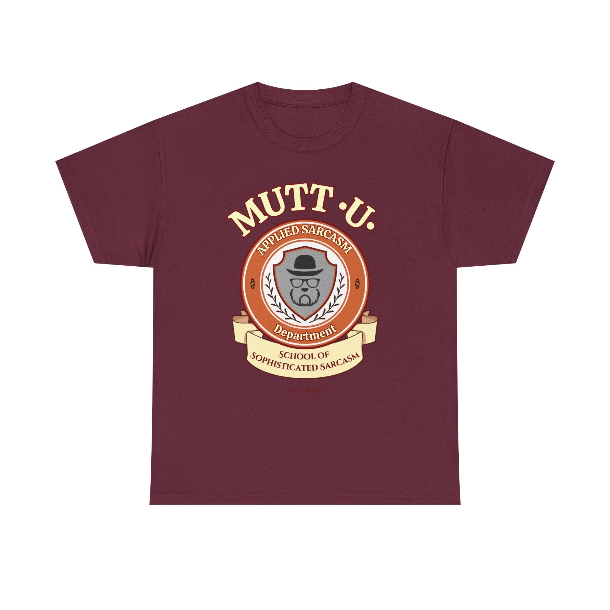 Mutt U Campus T-Shirt  —  School of Sophisticated Sarcasm Mutt Logo Graphic Tee