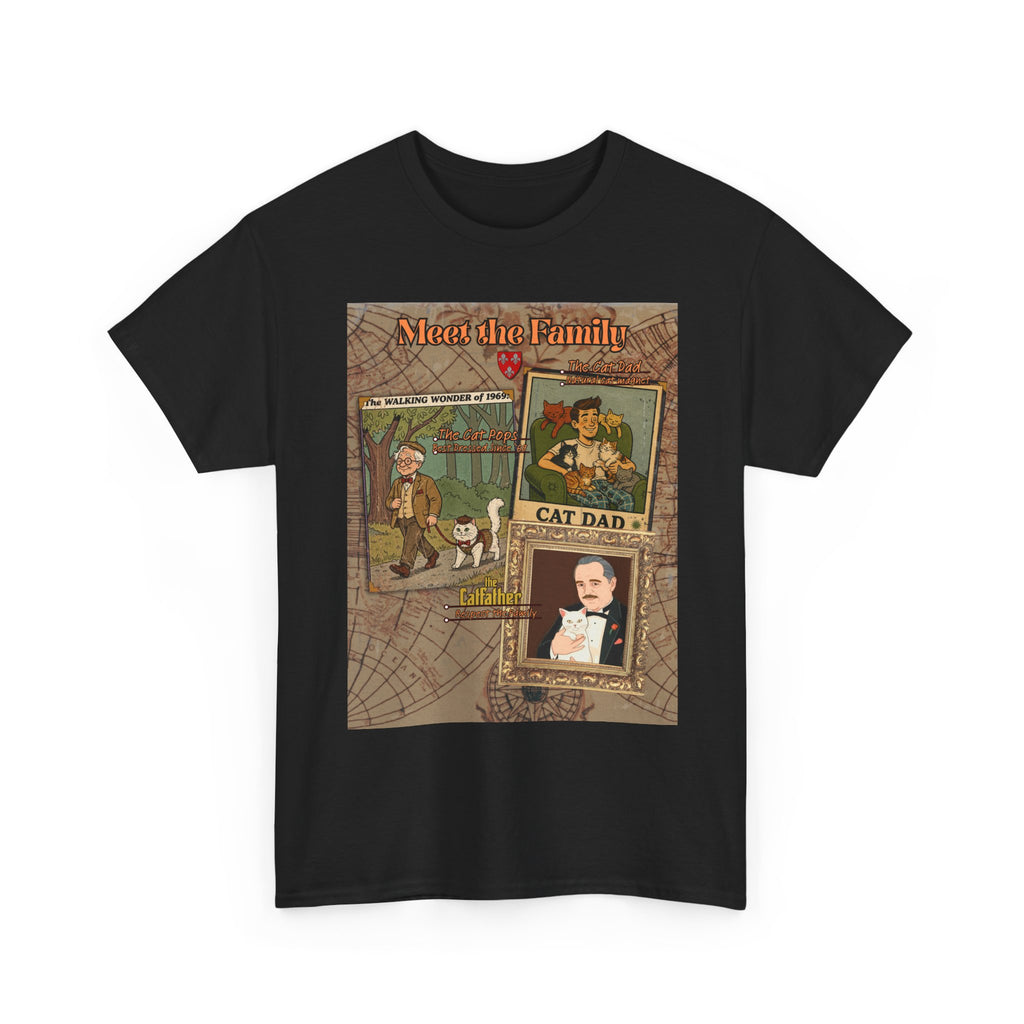 Cat Pops Retro T-Shirt – Vintage Style Cad Dad Graphic Tee