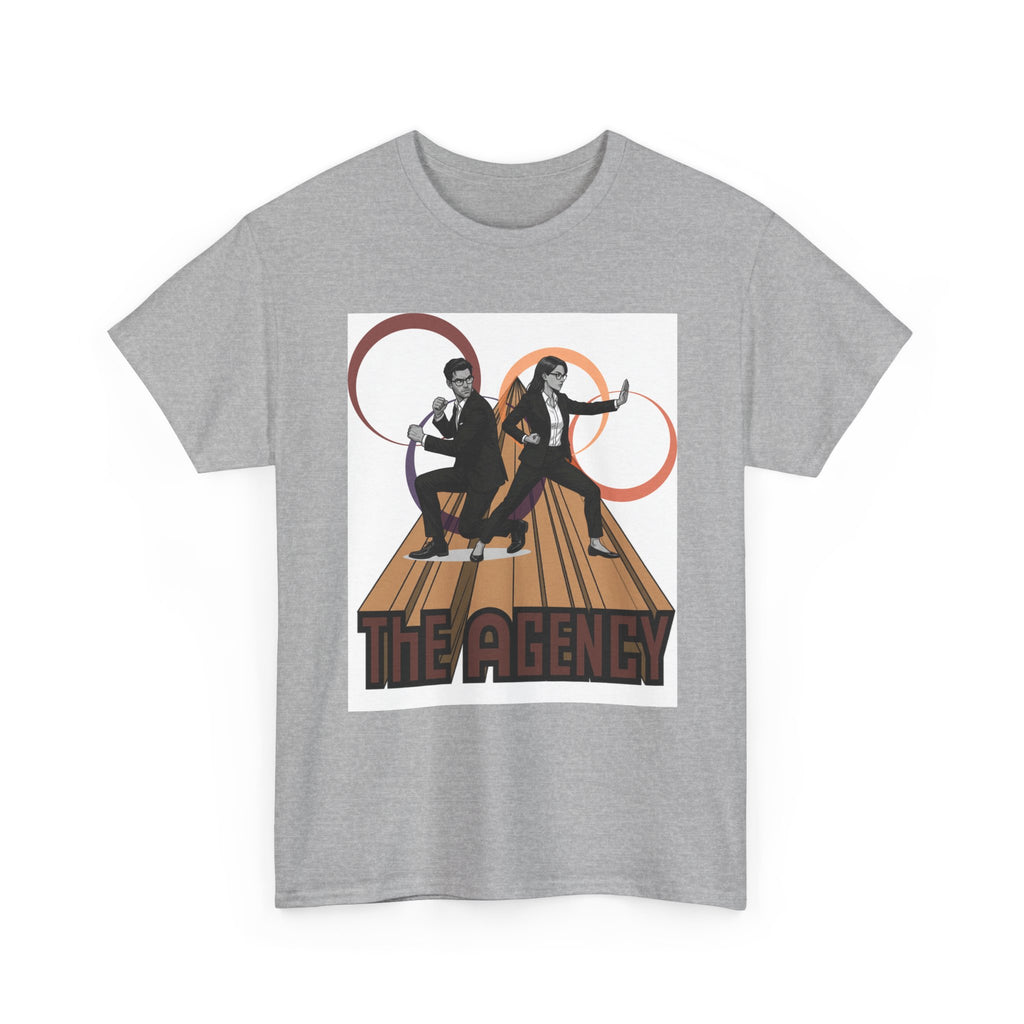 The Agency Graphic Tee — Retro Duo Vintage Poster Design