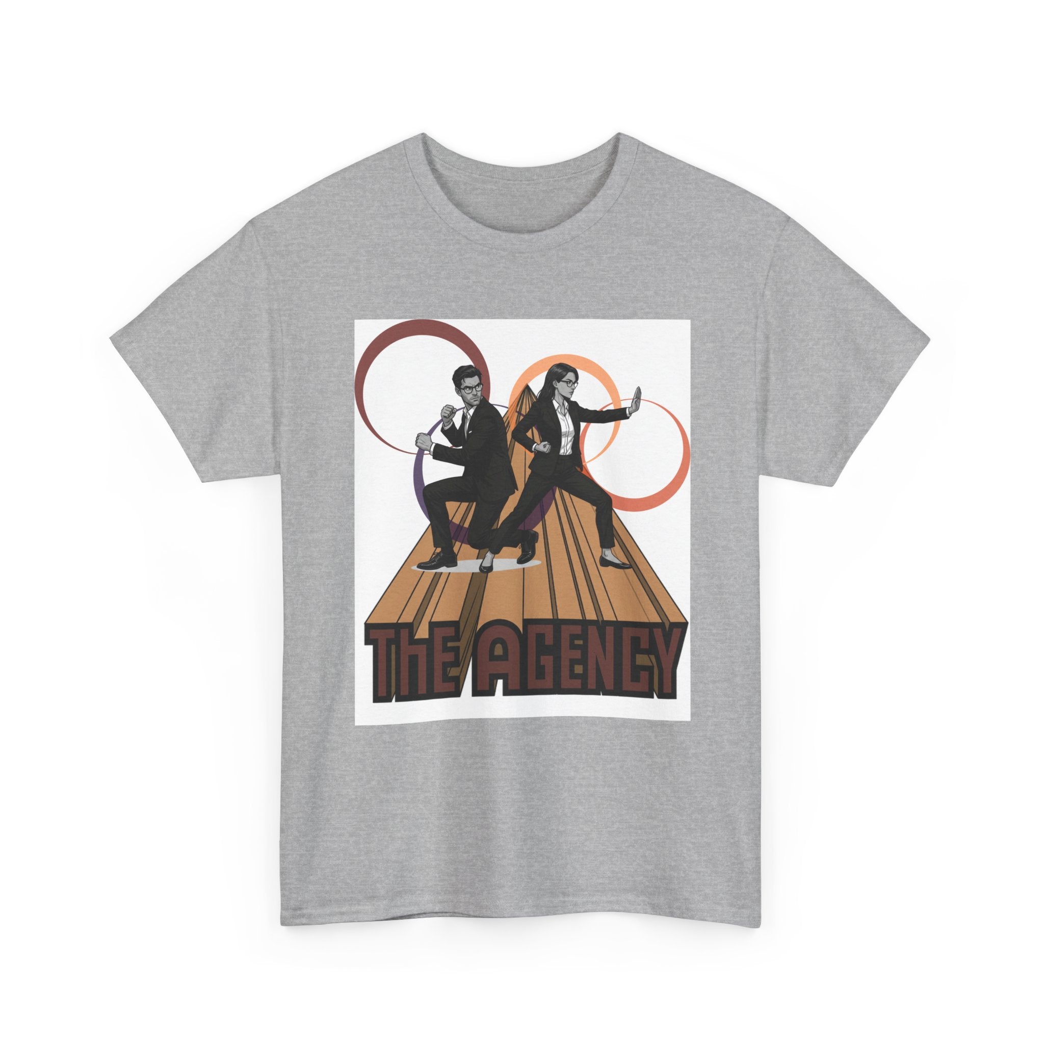 The Agency Graphic Tee — Retro Duo Vintage Poster Design
