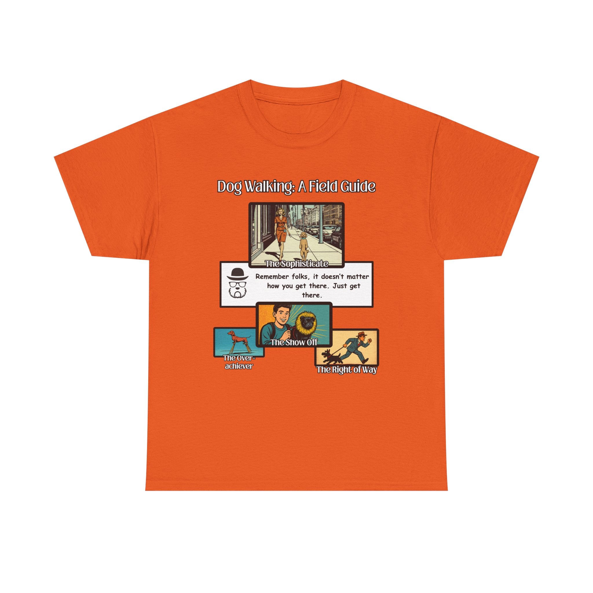 Dog Walking Guide — "Dog Walking: A Field Guide" Illustrated Graphic Tee