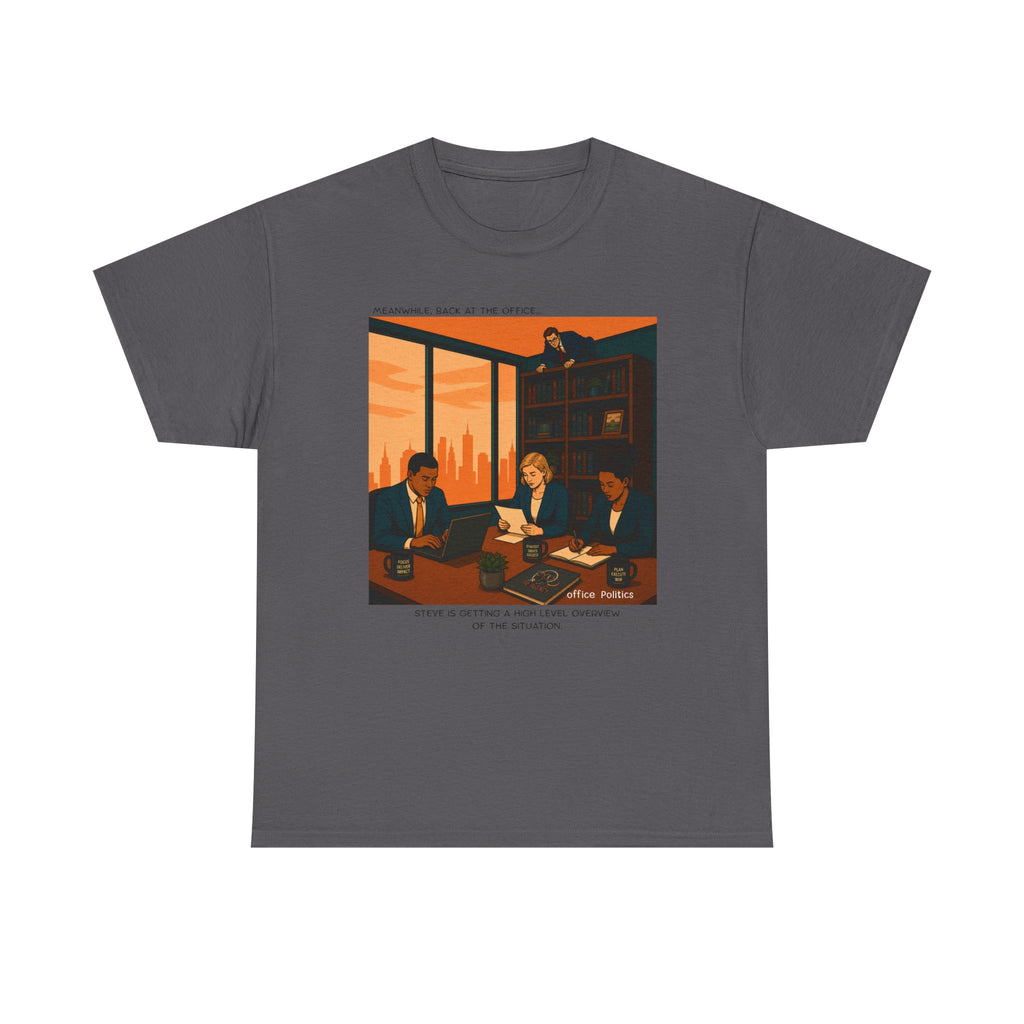 office Politics Retro T-Shirt — Steve's Overview Vintage Style Graphic Tee