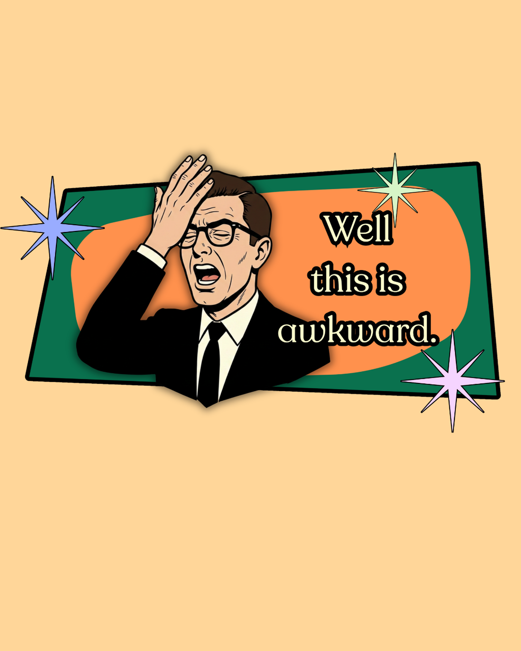 Well That Was Awkward Retro Tee — Vintage Style Graphic Tee