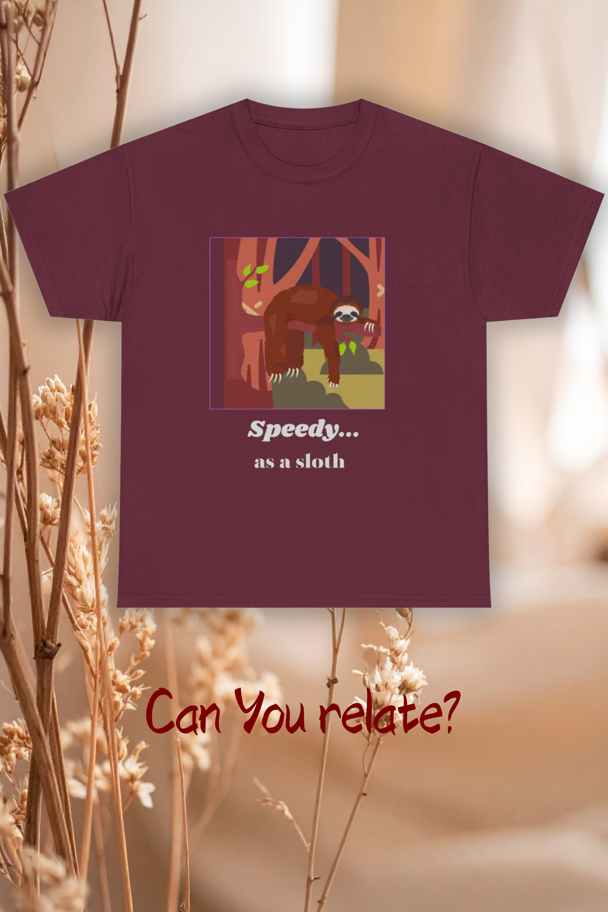 Speedy Sloth Unisex Heavy Cotton Tee