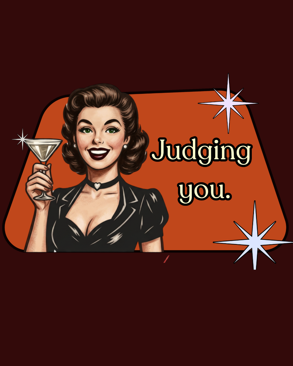 Judging You Retro T-Shirt — Vintage Style Graphic Tee