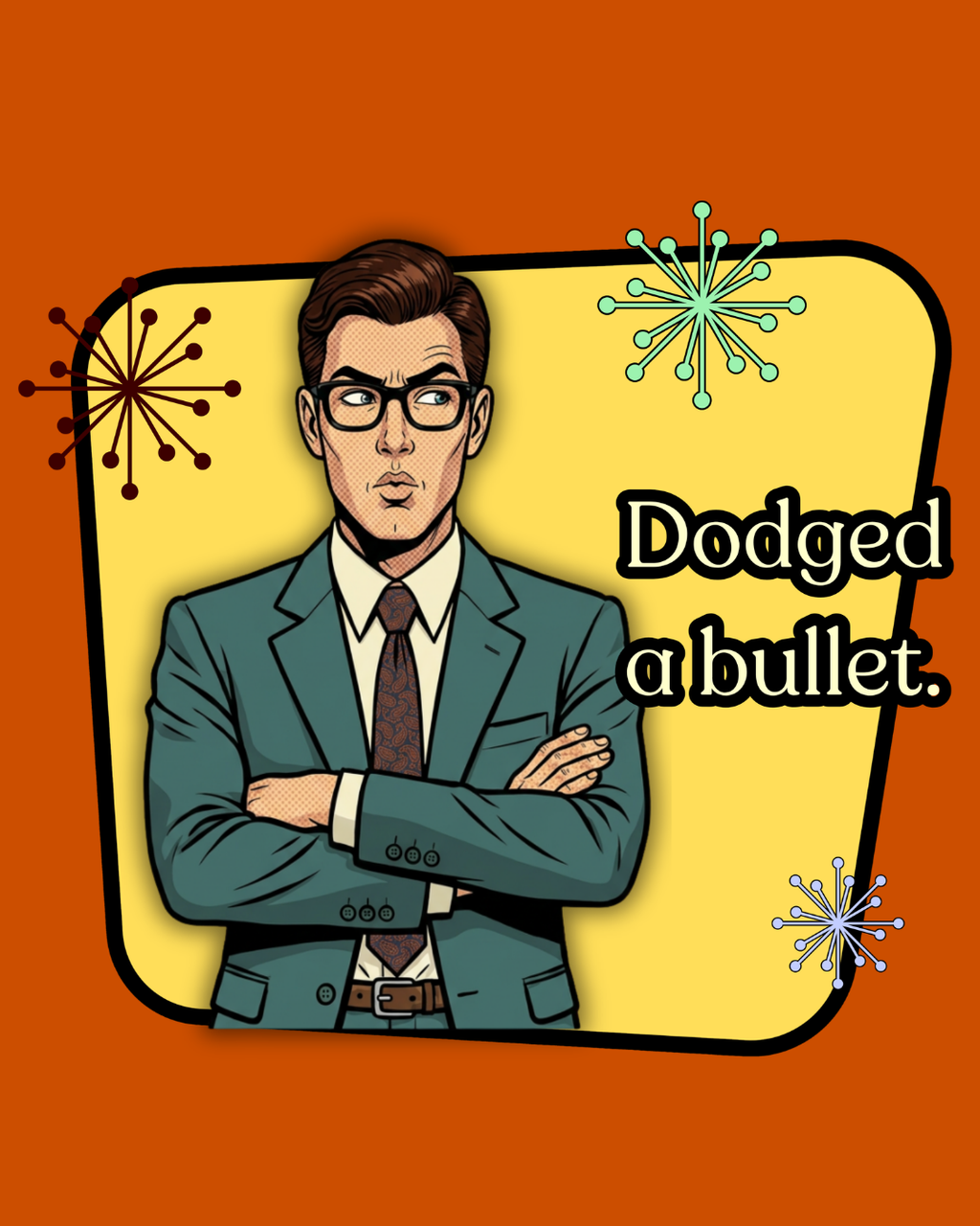 Dodged A Bullet Retro T‑Shirt — Vintage Style Graphic Tee
