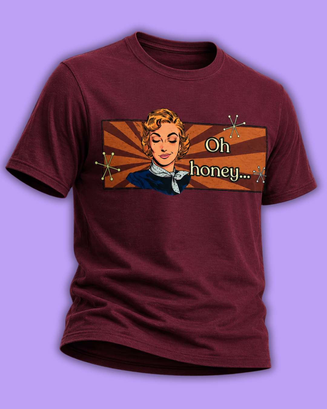 Oh Honey Retro Tee -  Vintage Style Graphic Tee