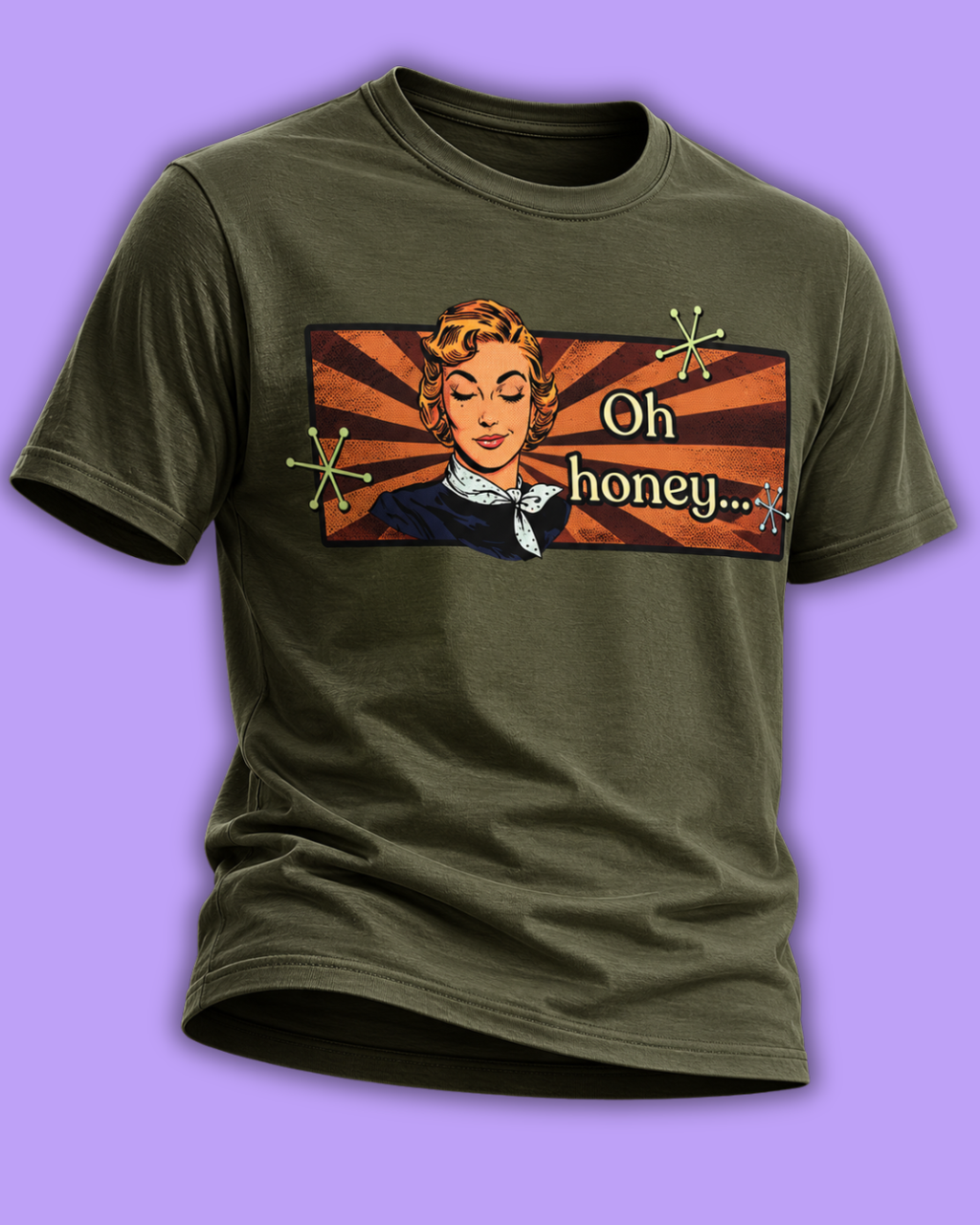 Oh Honey Retro Tee -  Vintage Style Graphic Tee