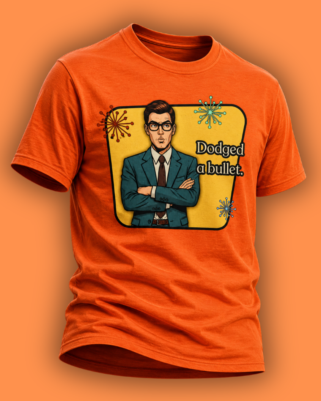 Dodged A Bullet Retro T‑Shirt — Vintage Style Graphic Tee