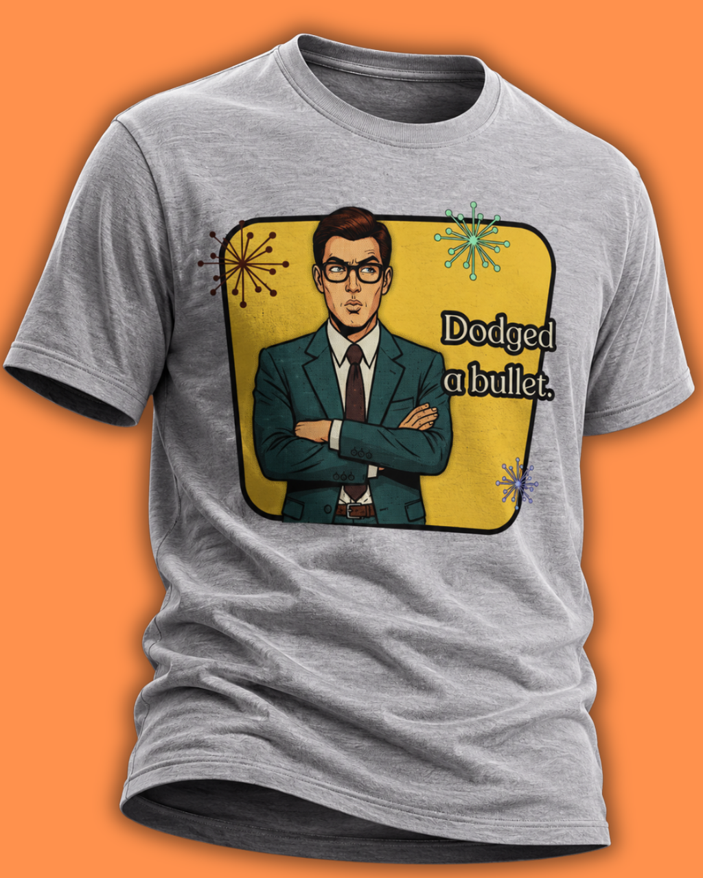 Dodged A Bullet Retro T‑Shirt — Vintage Style Graphic Tee