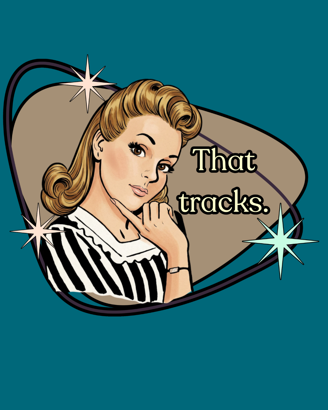That Tracks Retro T-Shirt  —  Vintage Style Graphic Tee