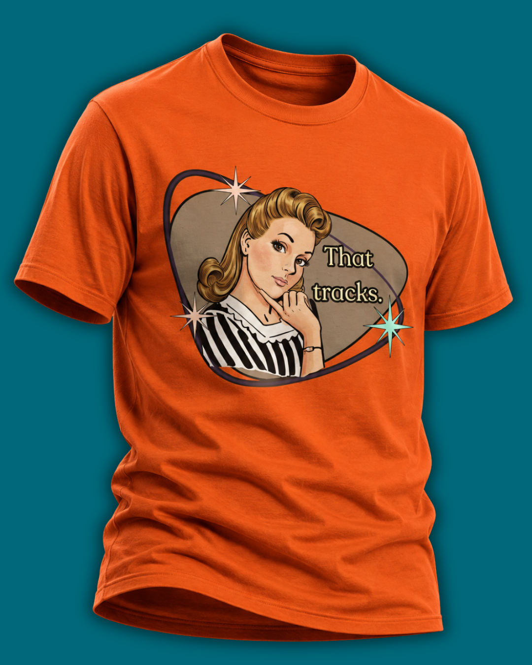 That Tracks Retro T-Shirt  —  Vintage Style Graphic Tee