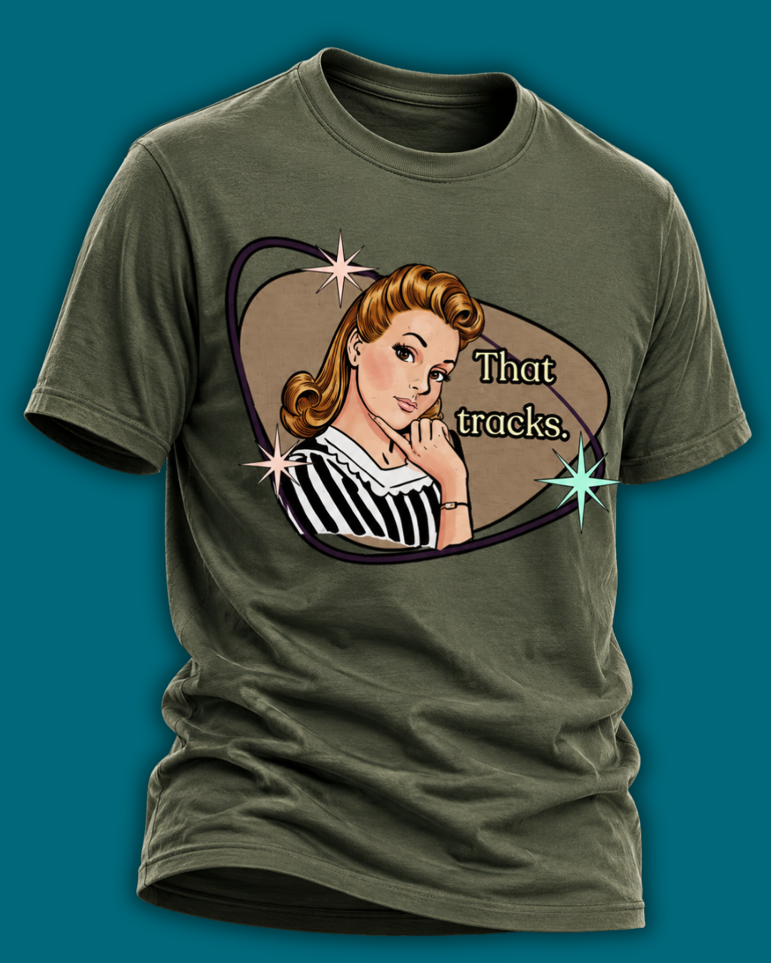 That Tracks Retro T-Shirt  —  Vintage Style Graphic Tee