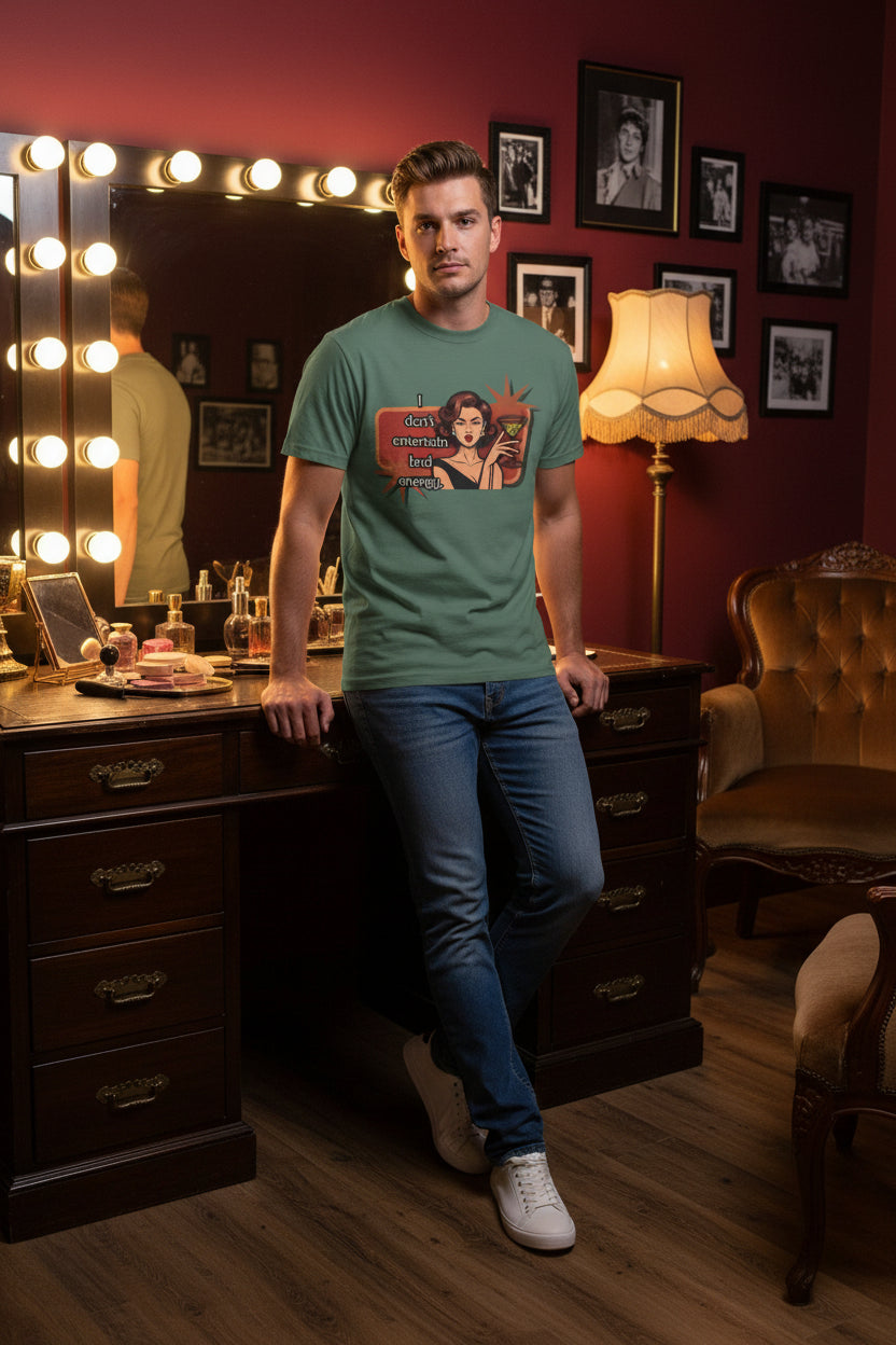 I Don't Entertain Bad Energy Retro T-Shirt — Best in Show Graphic Tee
