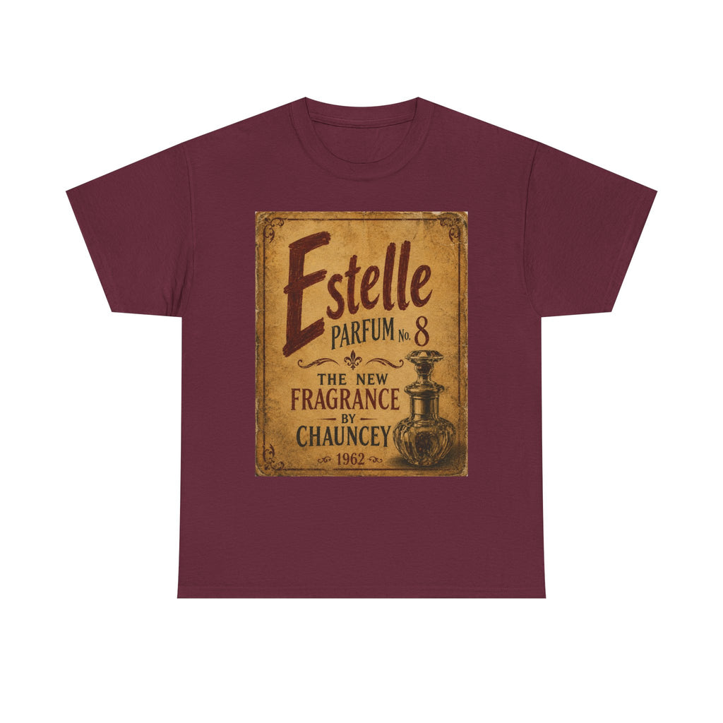 Moodland Studios Retro T-Shirt - Estelle Parfum Vintage Ad Poster Graphic Tee