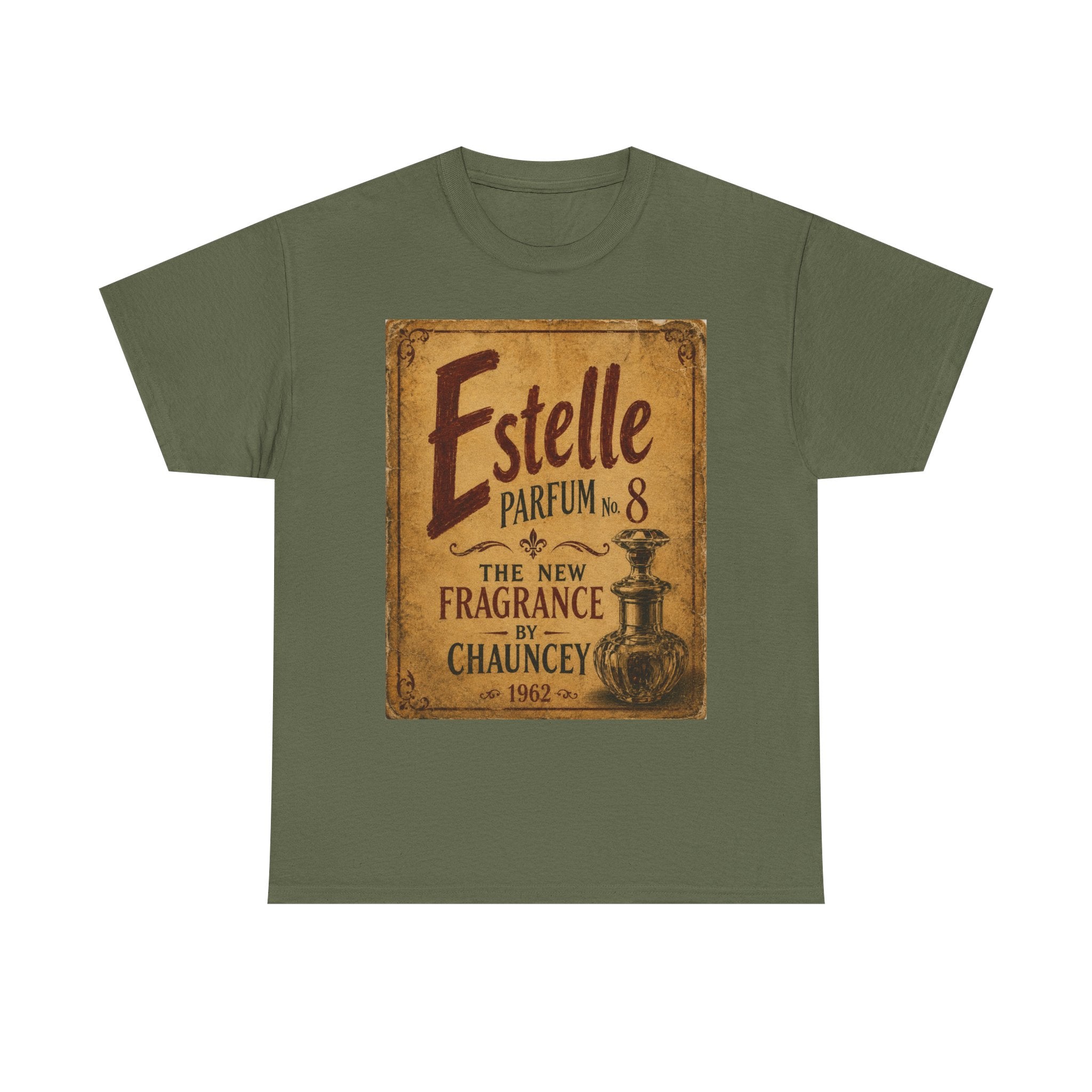 Moodland Studios Retro T-Shirt - Estelle Parfum Vintage Ad Poster Graphic Tee