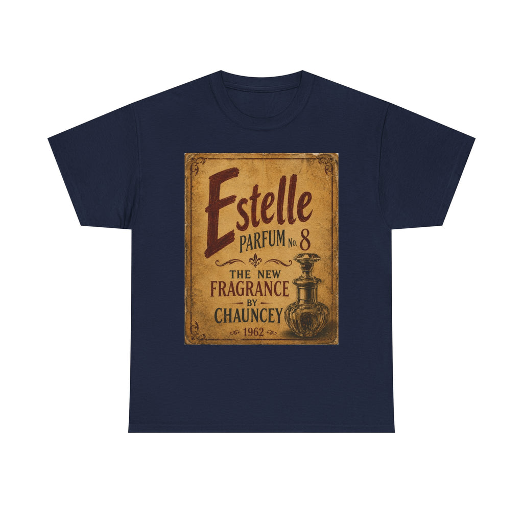 Moodland Studios Retro T-Shirt - Estelle Parfum Vintage Ad Poster Graphic Tee