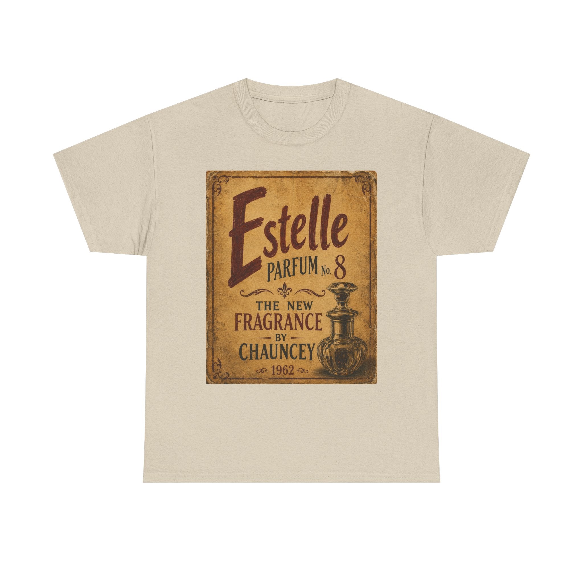 Moodland Studios Retro T-Shirt - Estelle Parfum Vintage Ad Poster Graphic Tee