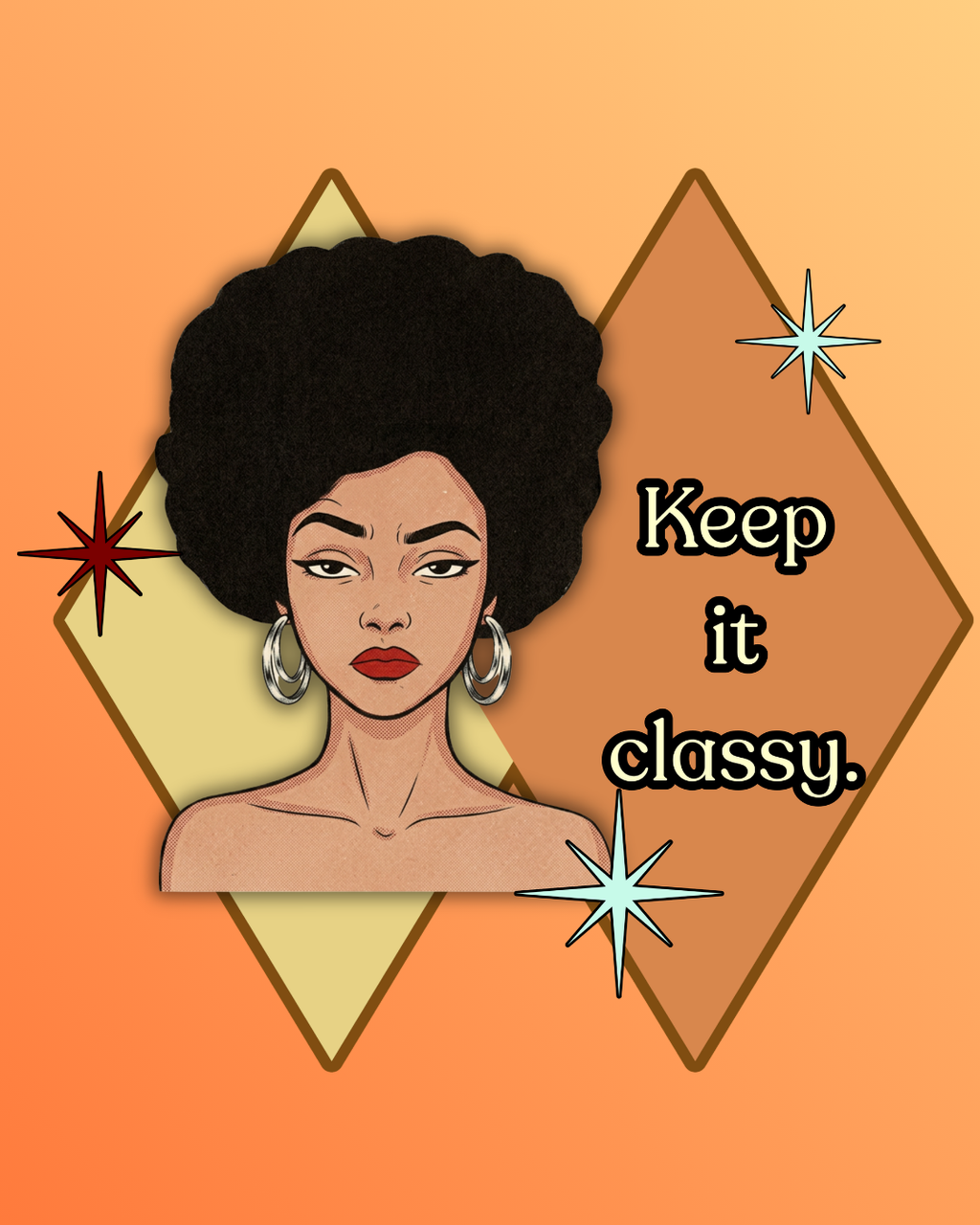 Keep It Classy Retro Tee — Vintage Style Graphic Tee