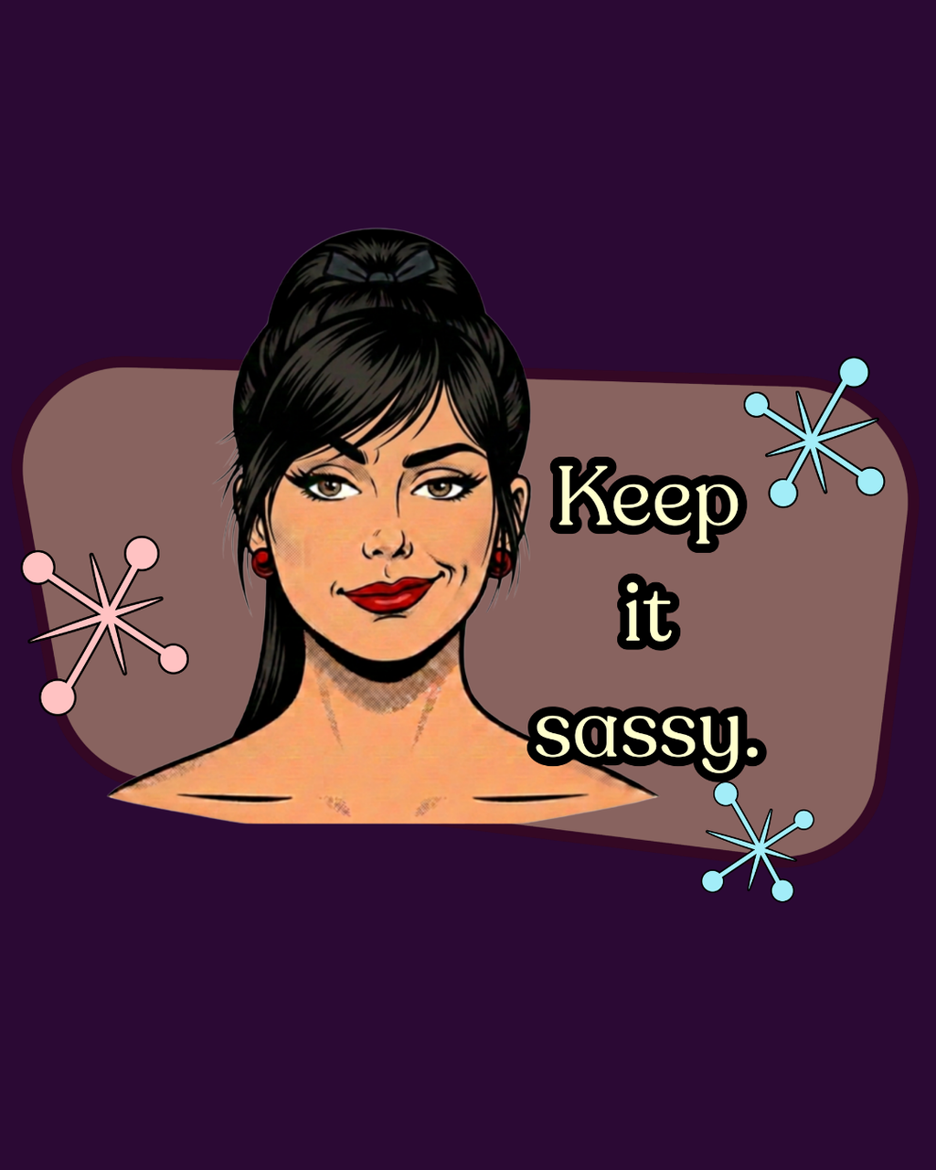 Keep It Sassy Retro Tee — Vintage Style Graphic Tee