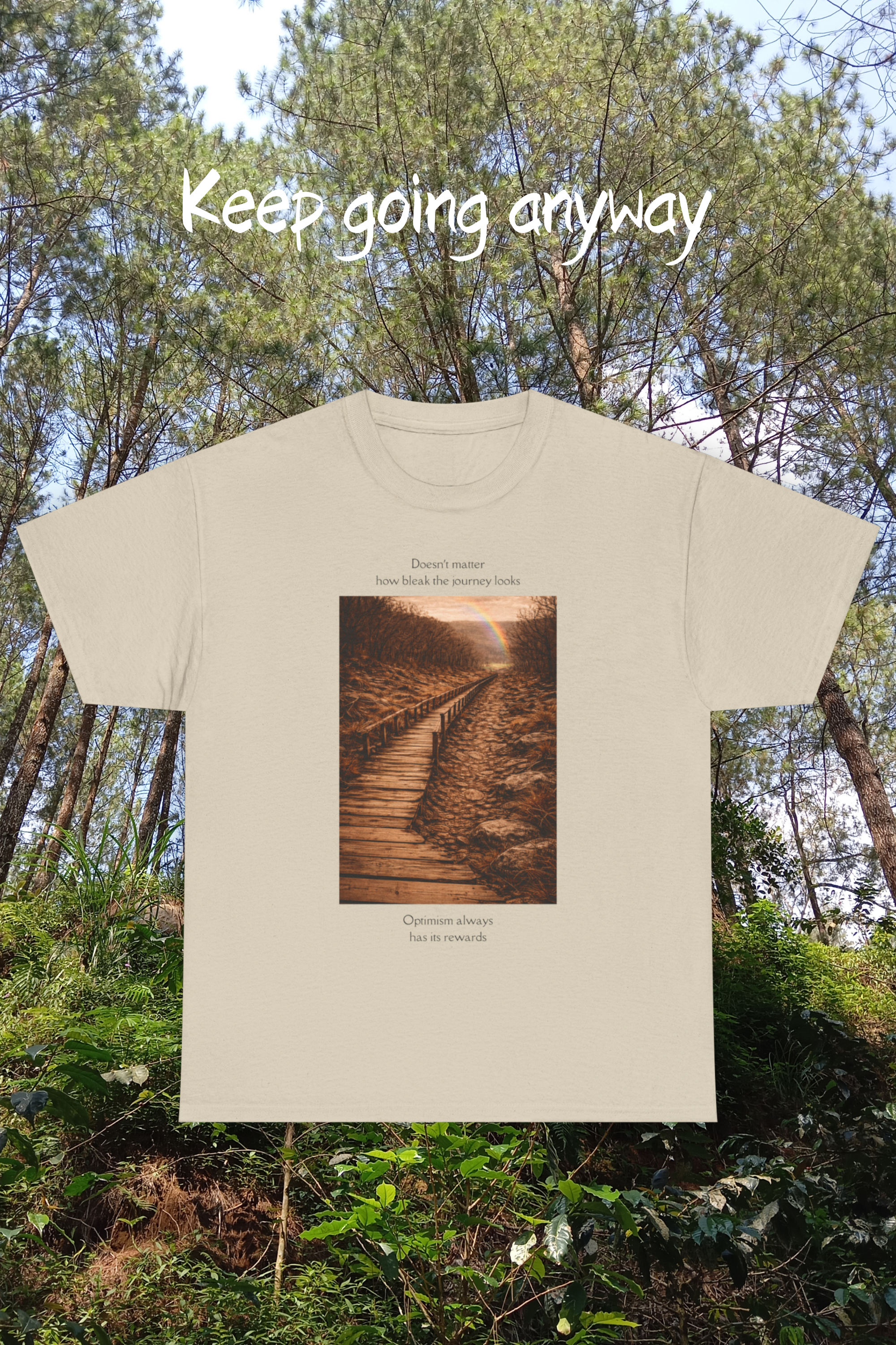 Inspirational Nature T-Shirt - Choose Your Own Path Scenic Graphic Tee