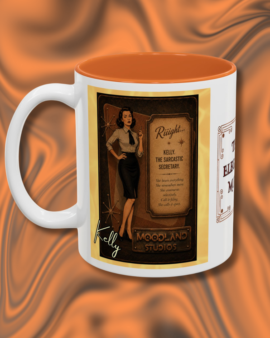 Kelly Accent Mug – Two-Tone Coffee Cup (11oz)