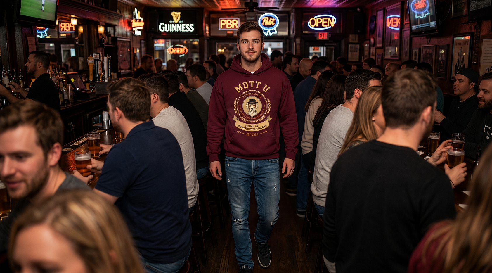 Mutt U Campus Hoodie - Dept of Conscious Unawareness