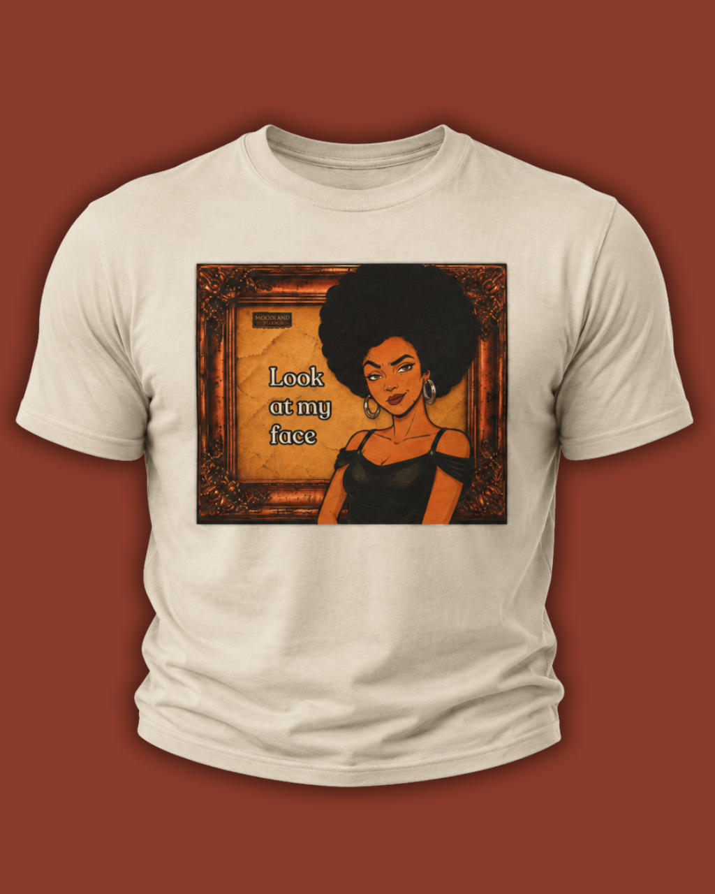 Look at My Face Retro T-Shirt — Vintage Style Sheila Mood Graphic Tee