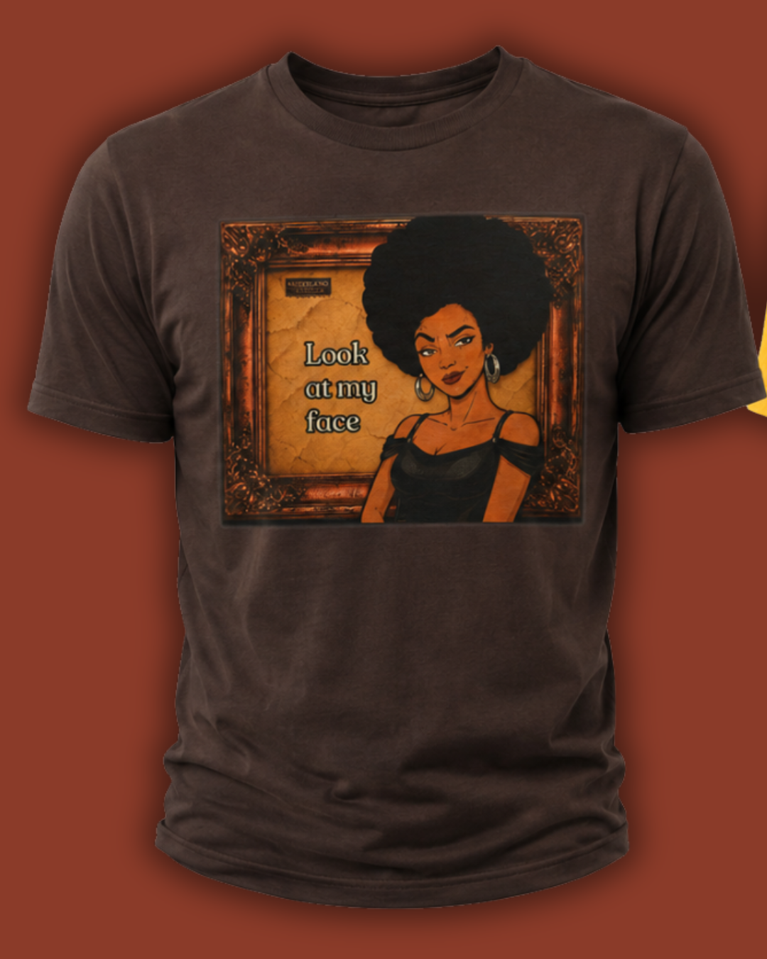 Look at My Face Retro T-Shirt — Vintage Style Sheila Mood Graphic Tee