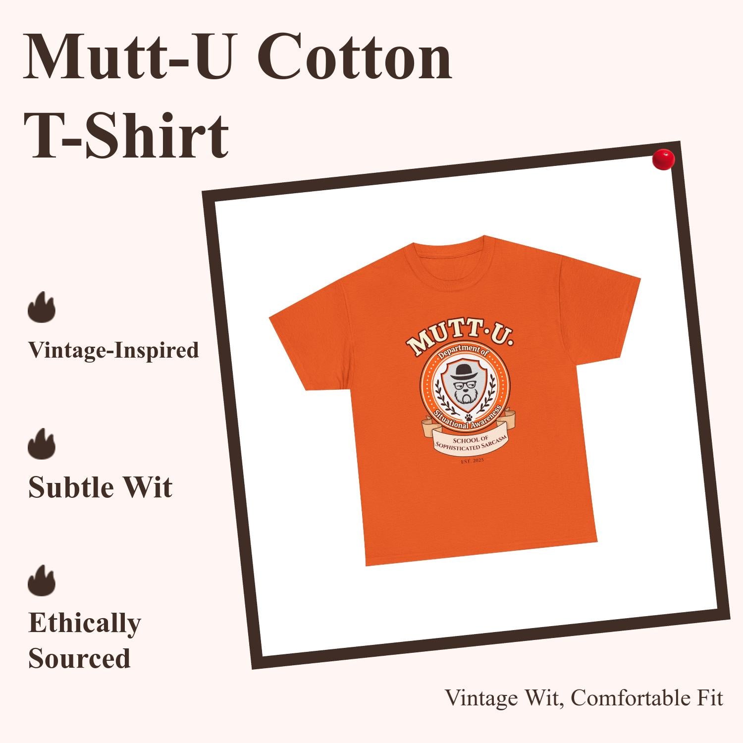 MUTT-U Campus T‑Shirt - Dept of Situational Awareness Mutt Logo Graphic Tee