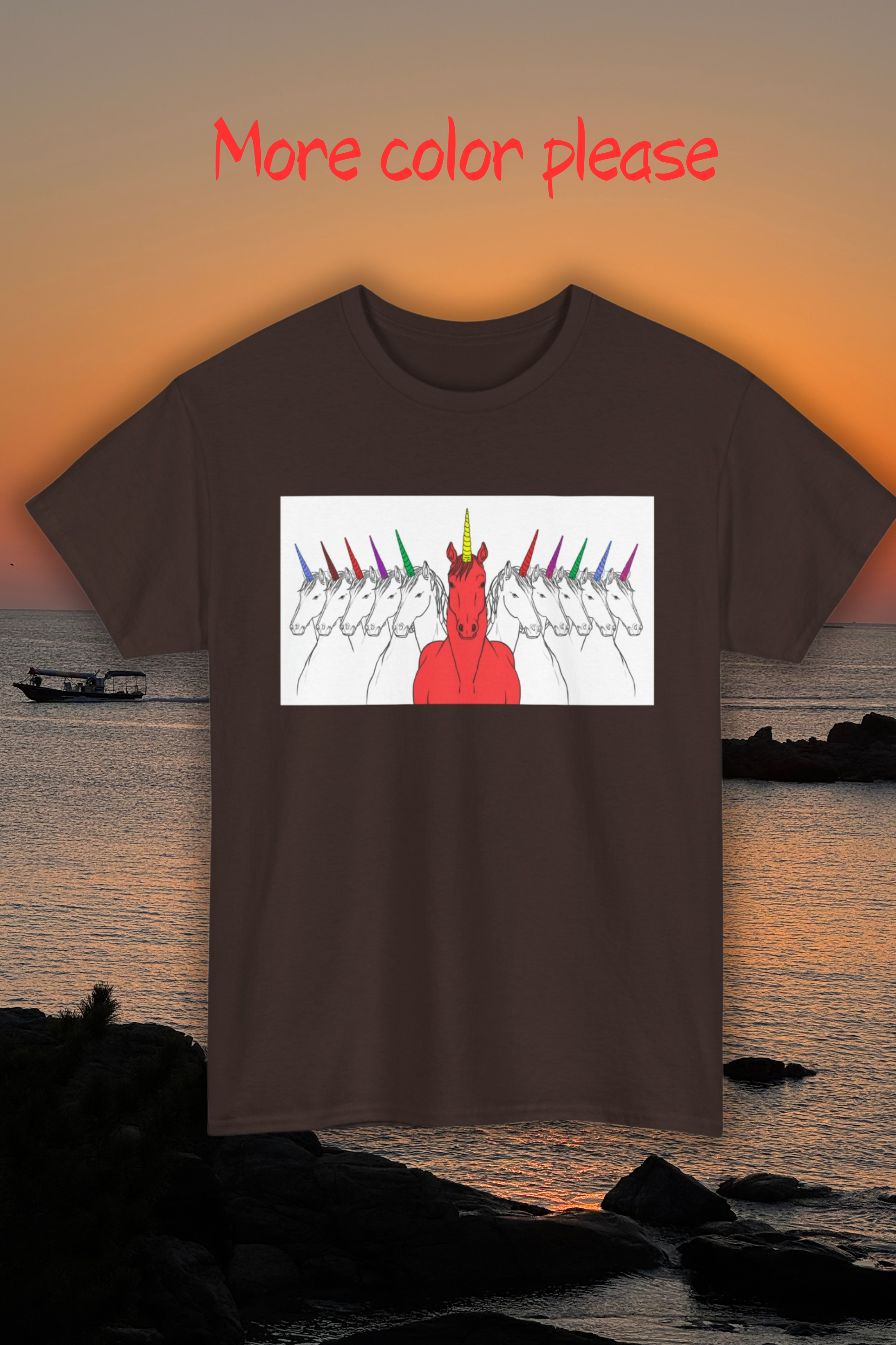 Magical Unicorn Parade Unisex Heavy Cotton Tee