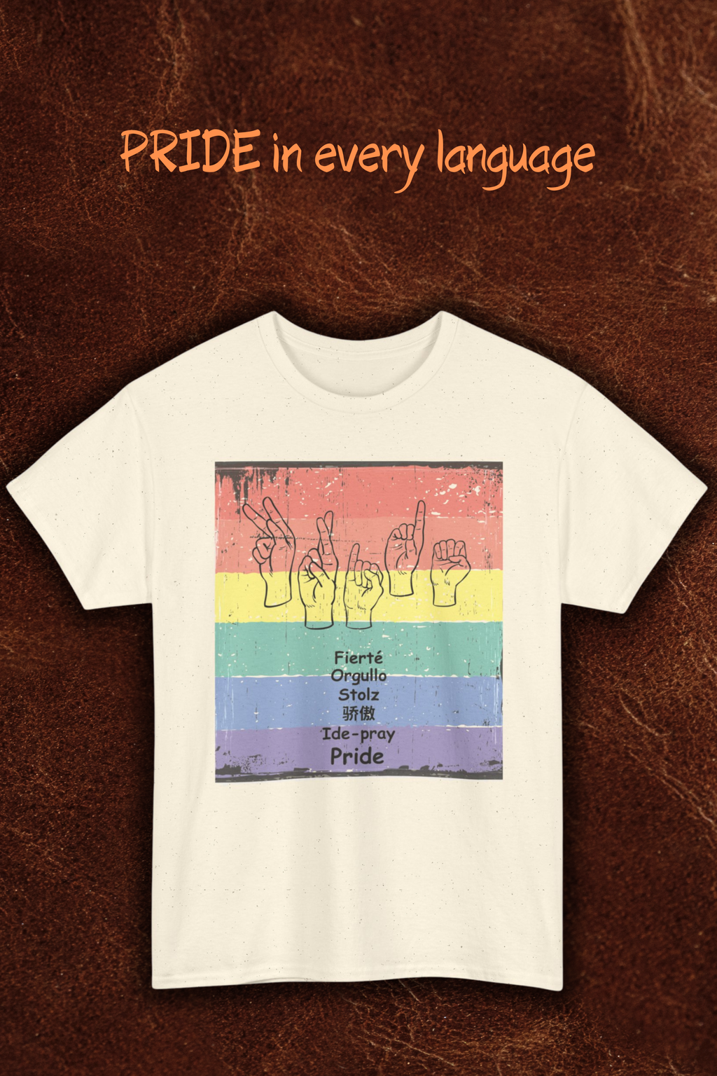 Pride Language - Rainbow Graphic Tee