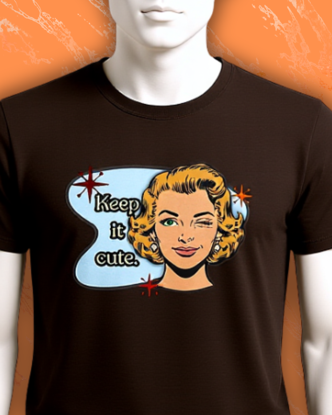 Keep It Cute Retro Tee — Vintage Style Graphic Tee