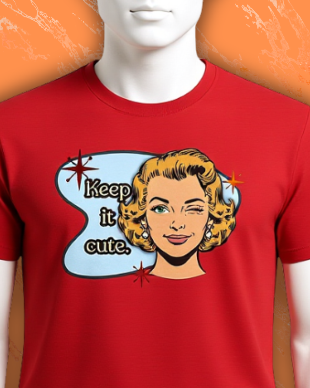 Keep It Cute Retro Tee — Vintage Style Graphic Tee