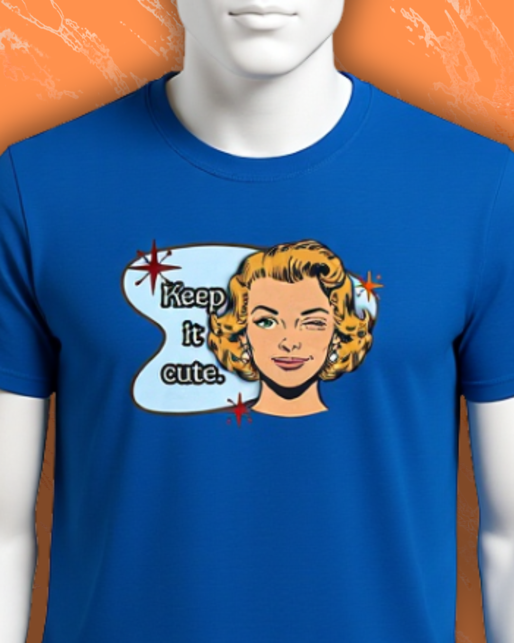 Keep It Cute Retro Tee — Vintage Style Graphic Tee