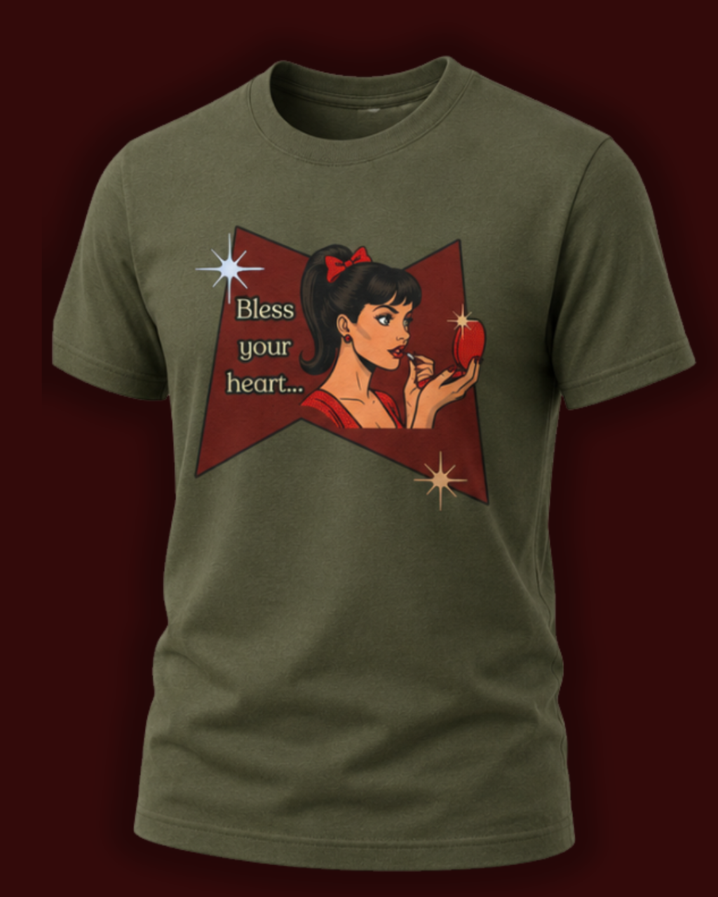 Bless Your Heart Retro T-Shirt  -- Vintage Style Graphic Tee